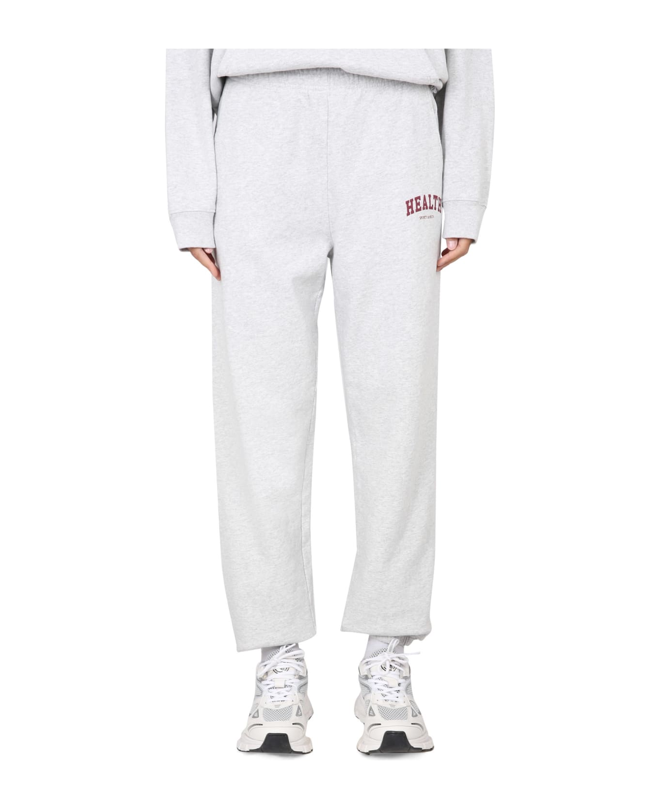 Sporty & Rich Joggings Pants With Logo - Heather Gray