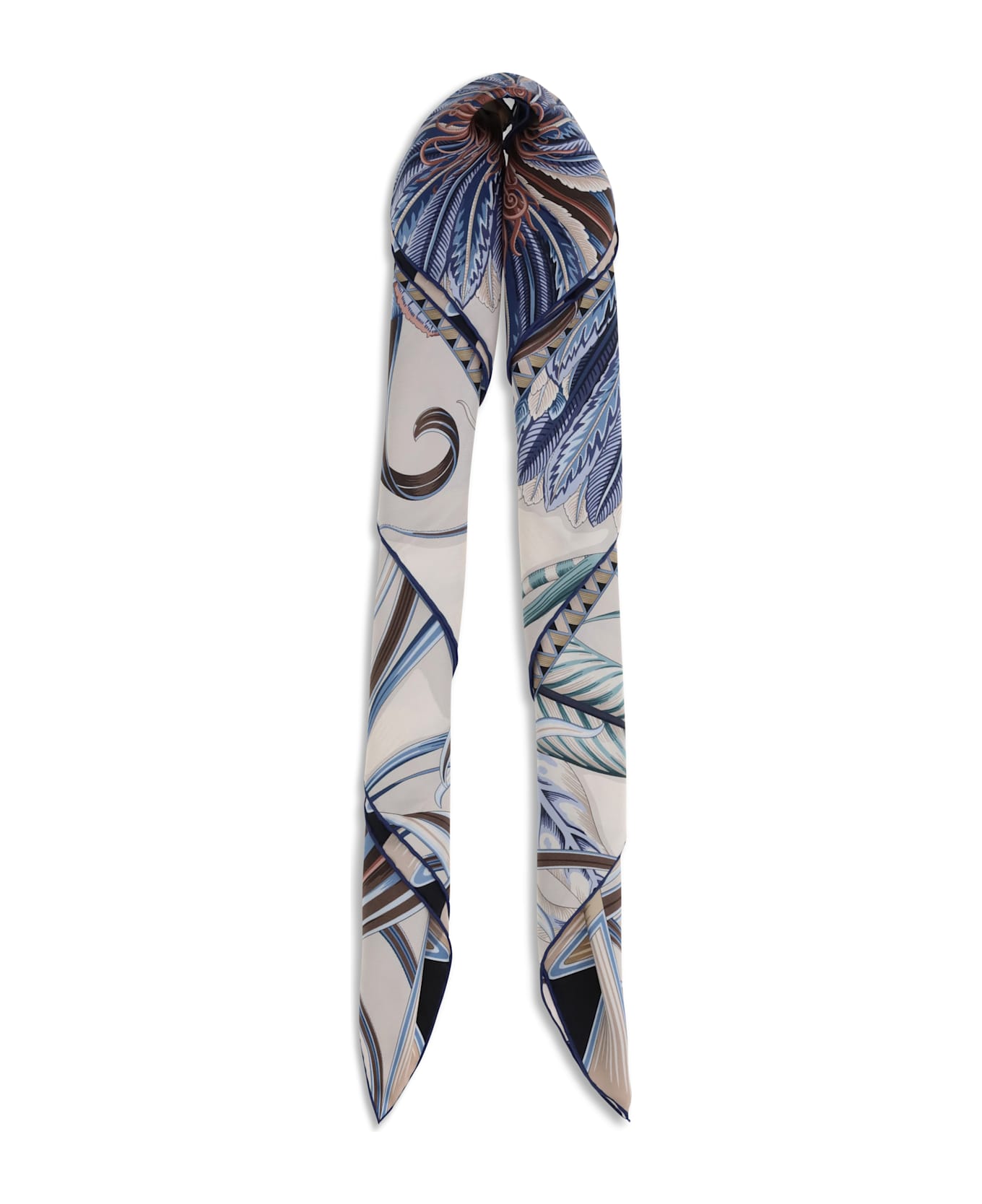 Ferragamo Giada Print Silk Scarf