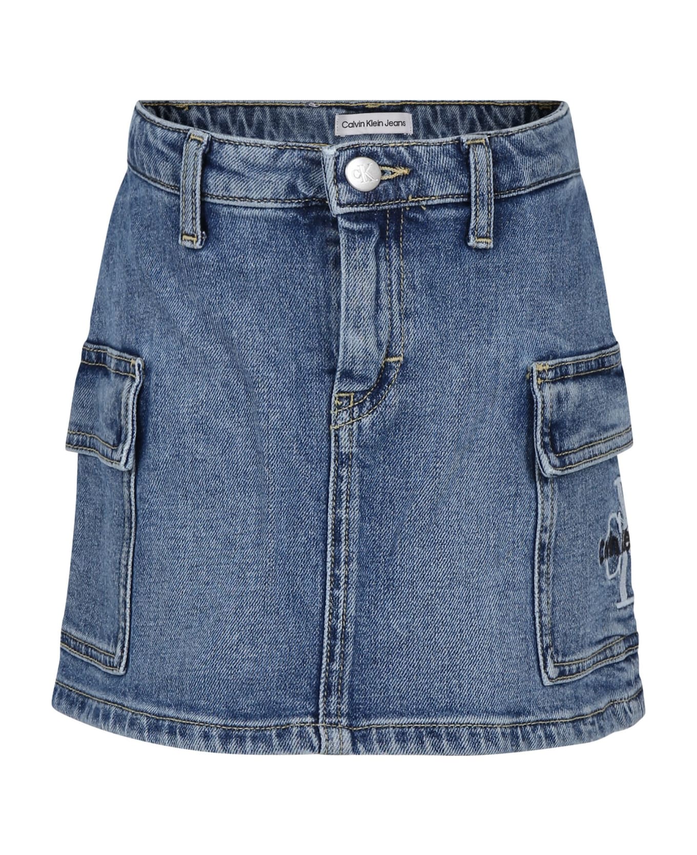 Calvin Klein Casual Denim Skirt For Girl - Denim ボトムス
