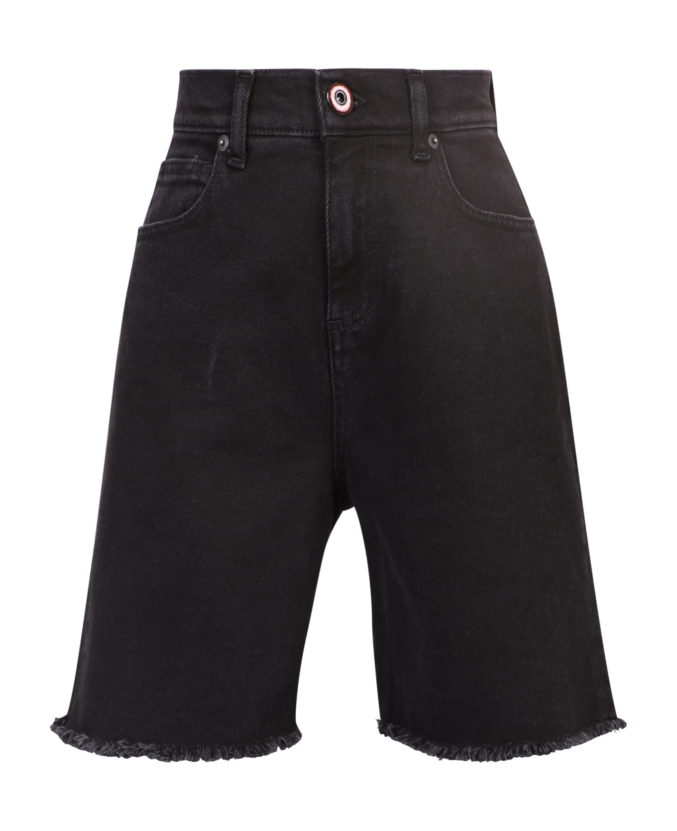 Vision of Super Raw-cut Denim Shorts - Black