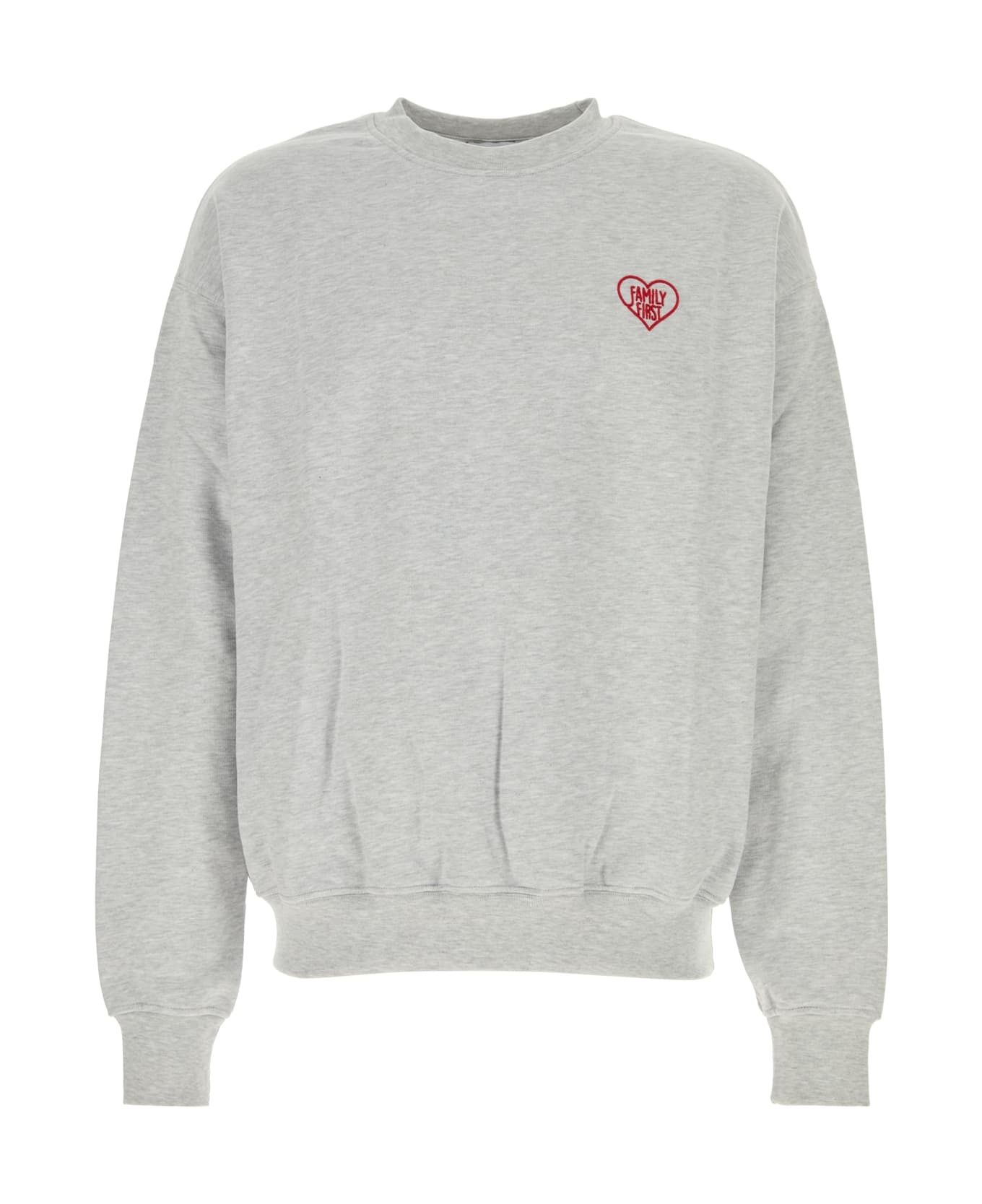 Family First Milano Sweatshirt Crewneck Heart - GREY