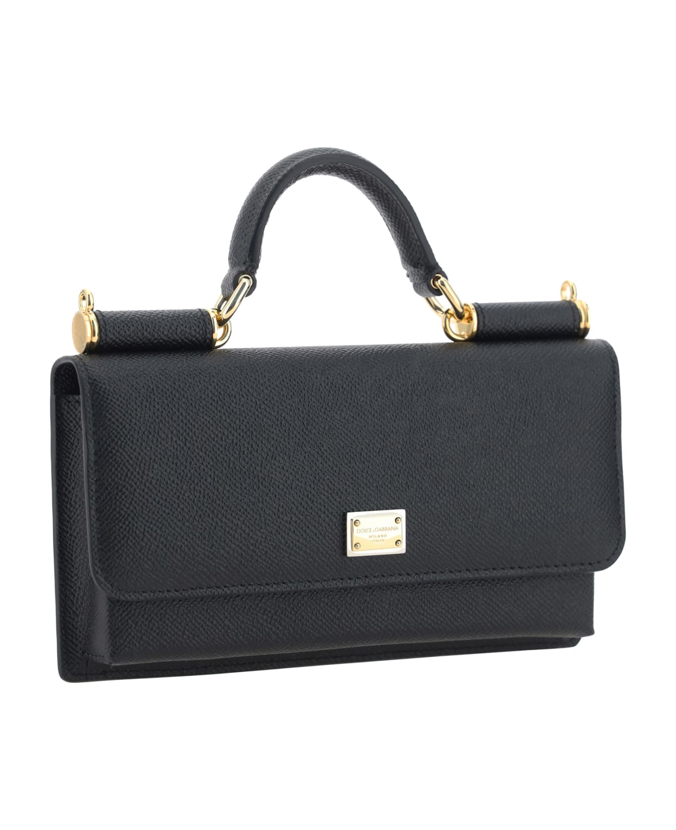 Dolce 
Gabbana Micro Sicily Shoulder Bag - Black