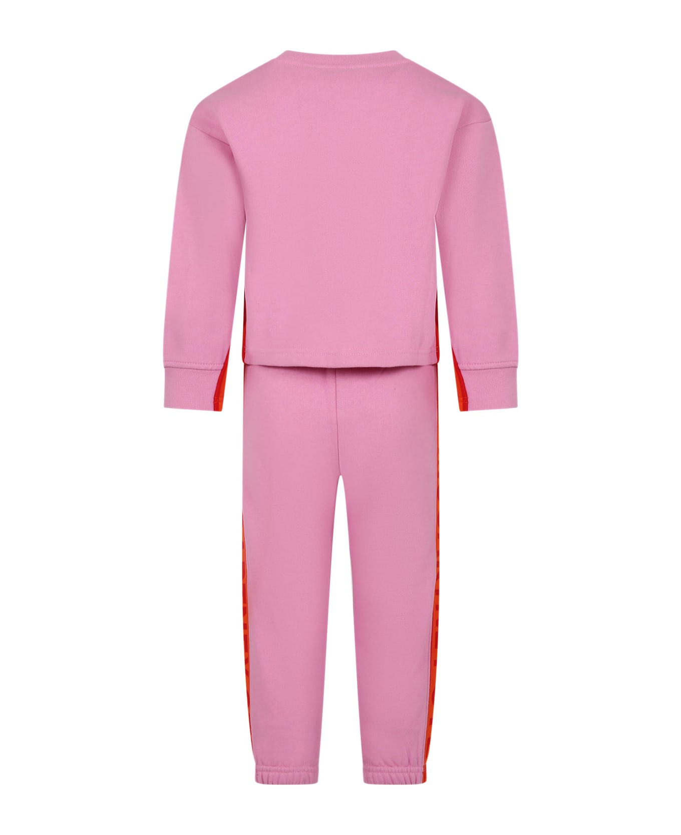 Stella McCartney Kids Pink Outfit For Girl With Logo - Pink ジャンプスーツ