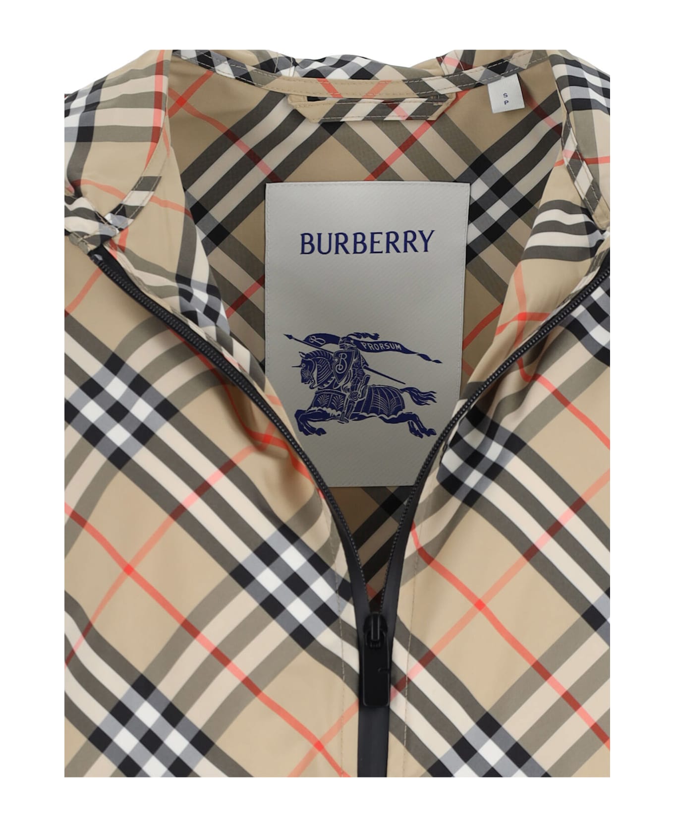 Burberry 
check
 Waterproof Jacket - SAND IP CHECK