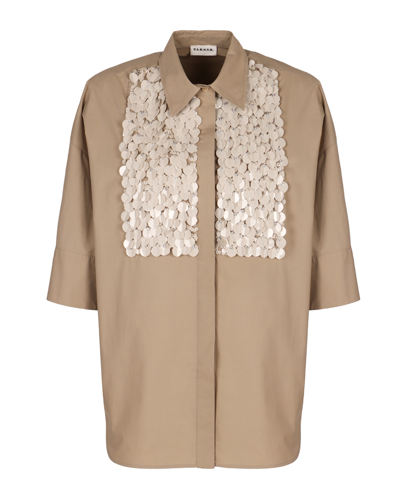 Parosh Cotton Shirt - Beige