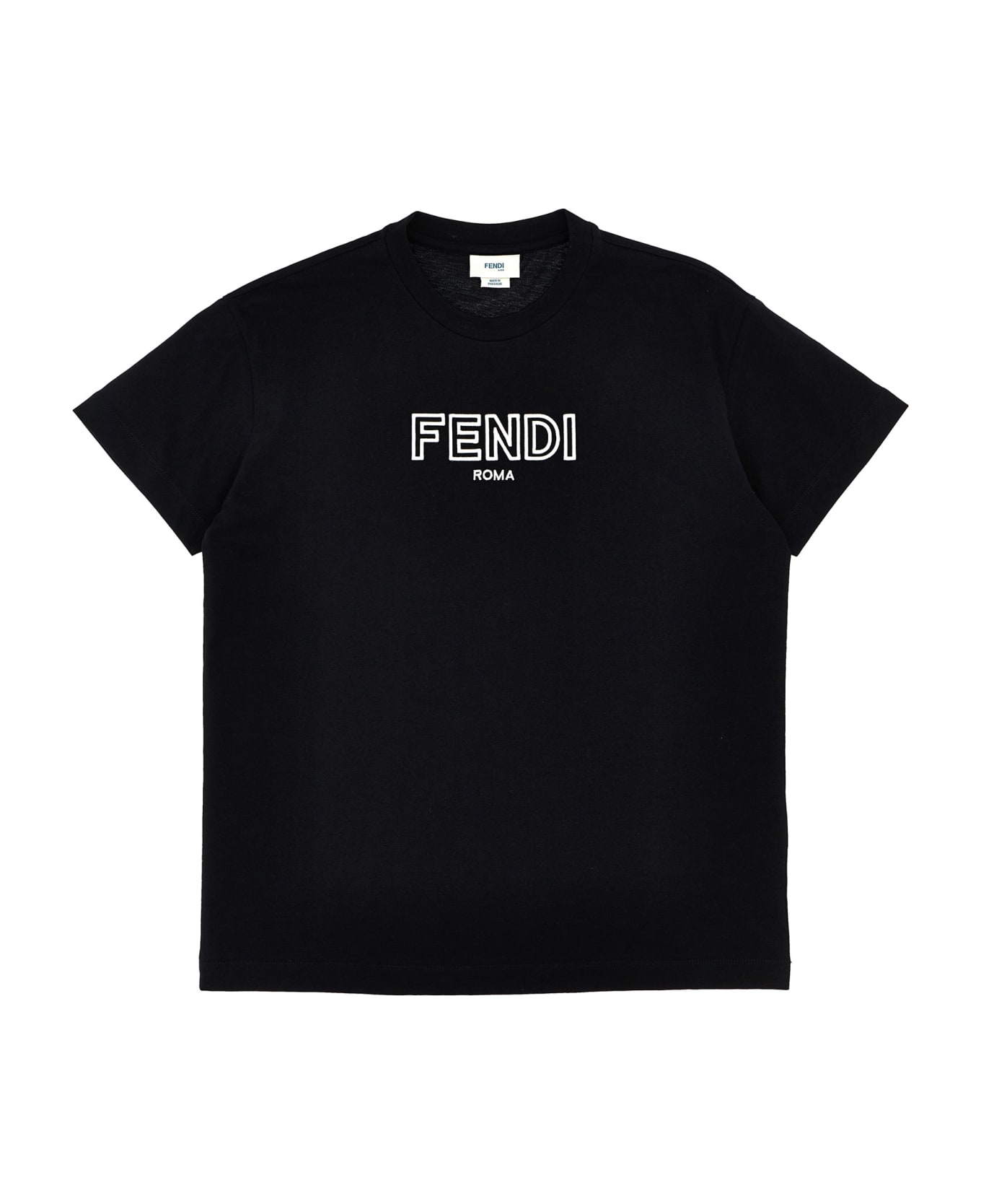 Fendi 'fendi Roma' T-shirt - White/Black