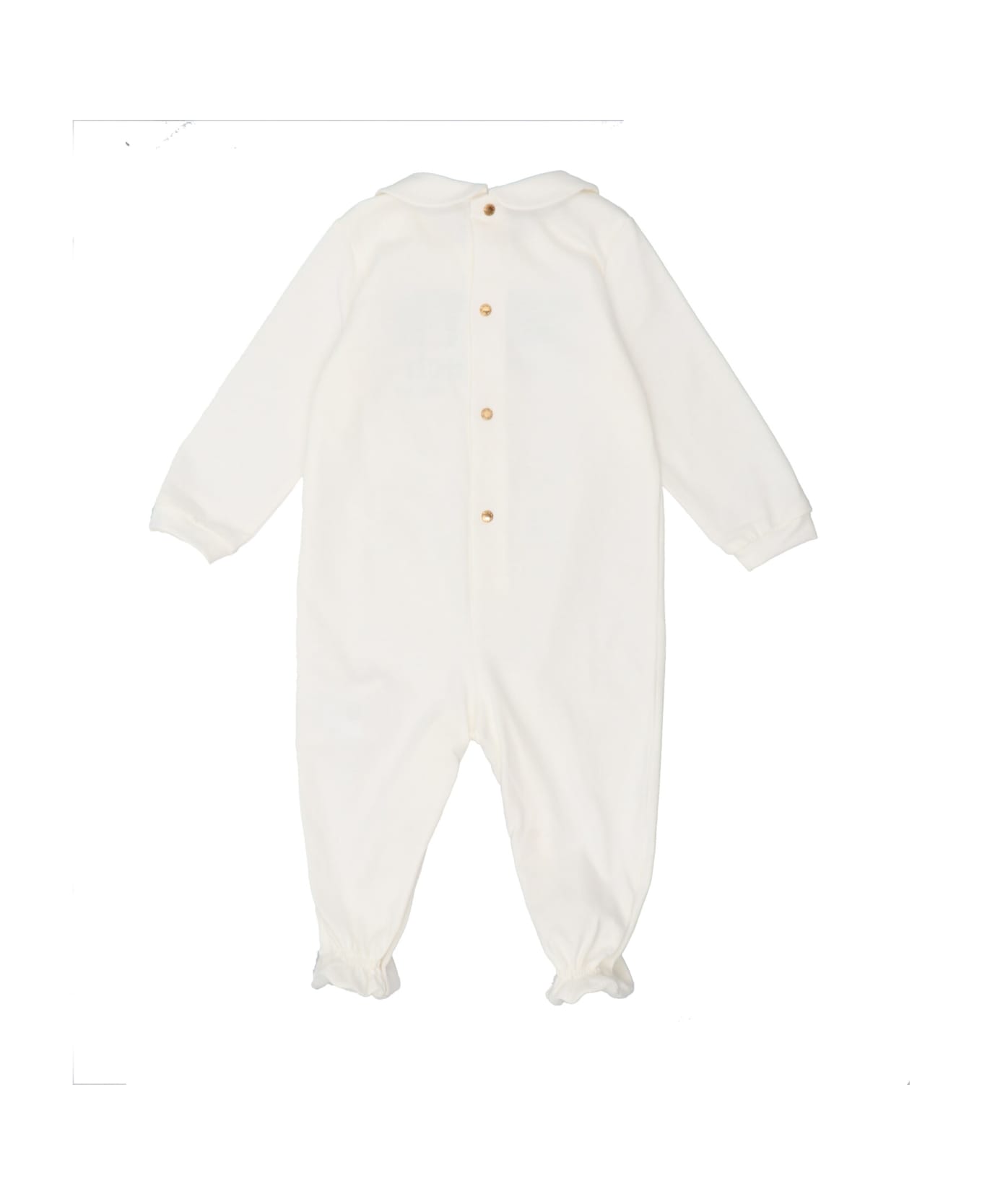 Versace Sleepsuit + Logo Bib Baby Set - White
