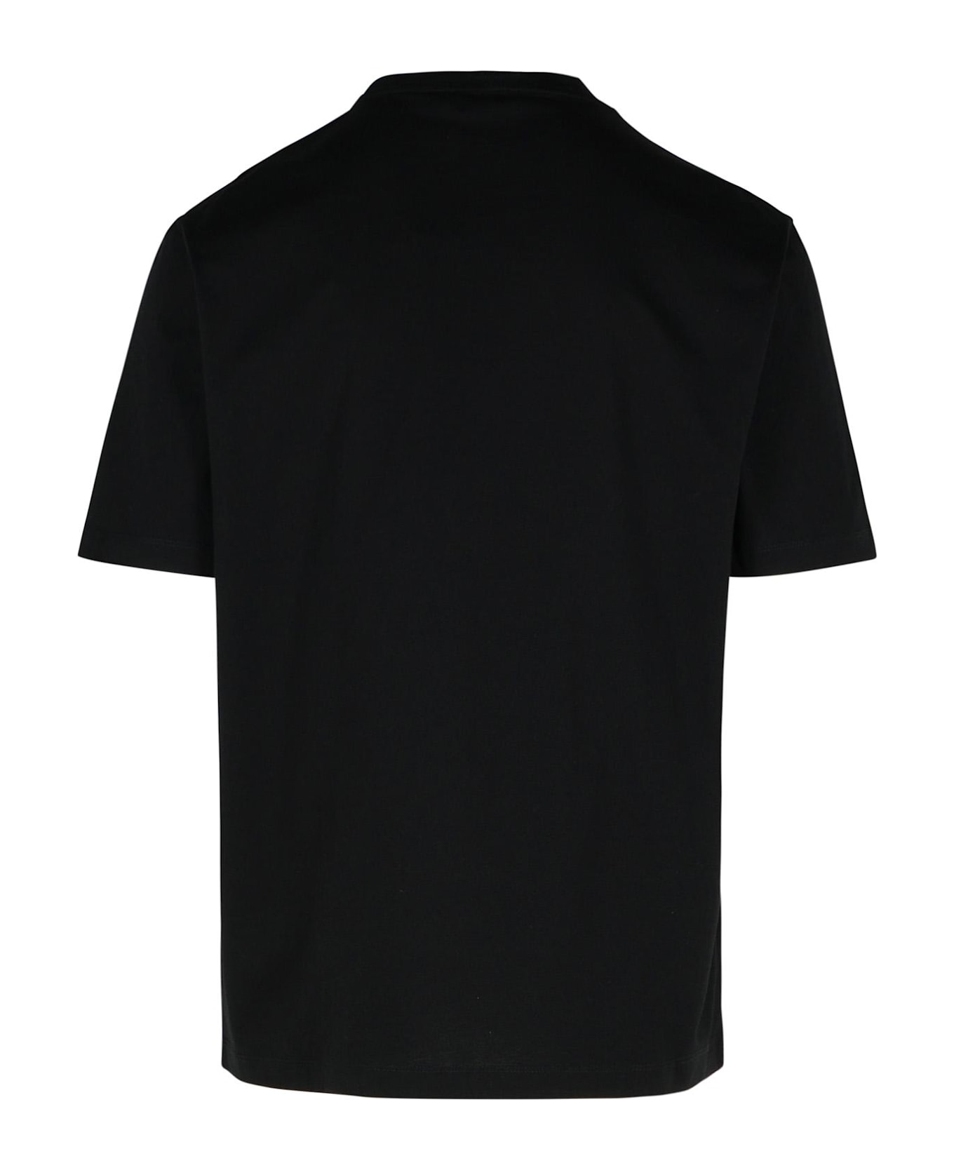 Black Cotton T-shirt - Thumbnail 1