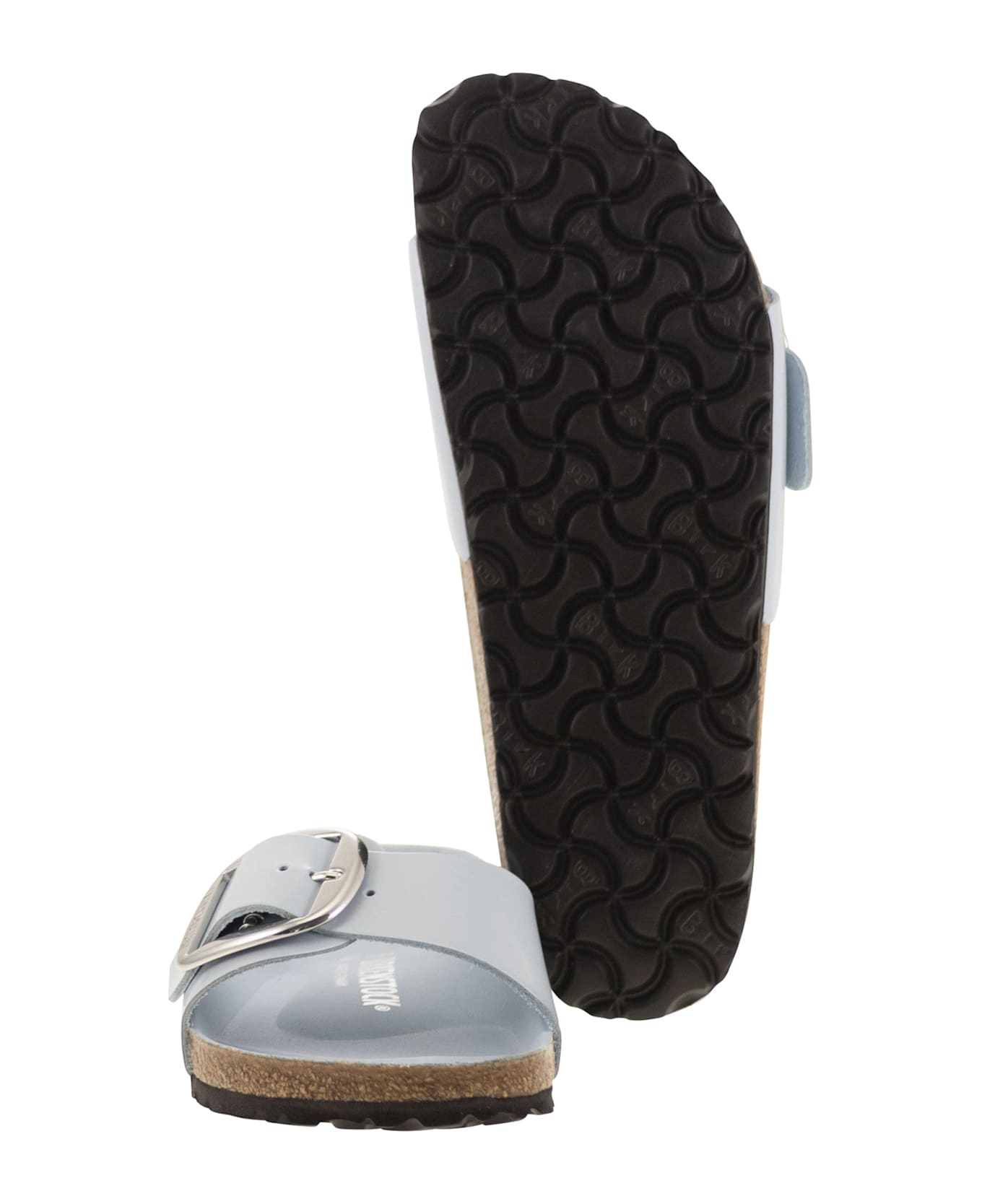 Birkenstock Madrid Big Buckle - Flat Sandal - BLUE