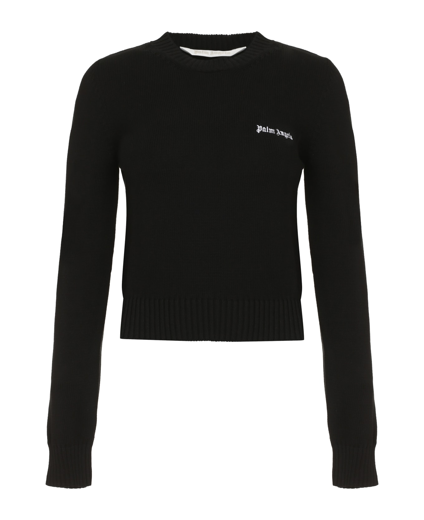 Palm Angels Cotton Sweater - black