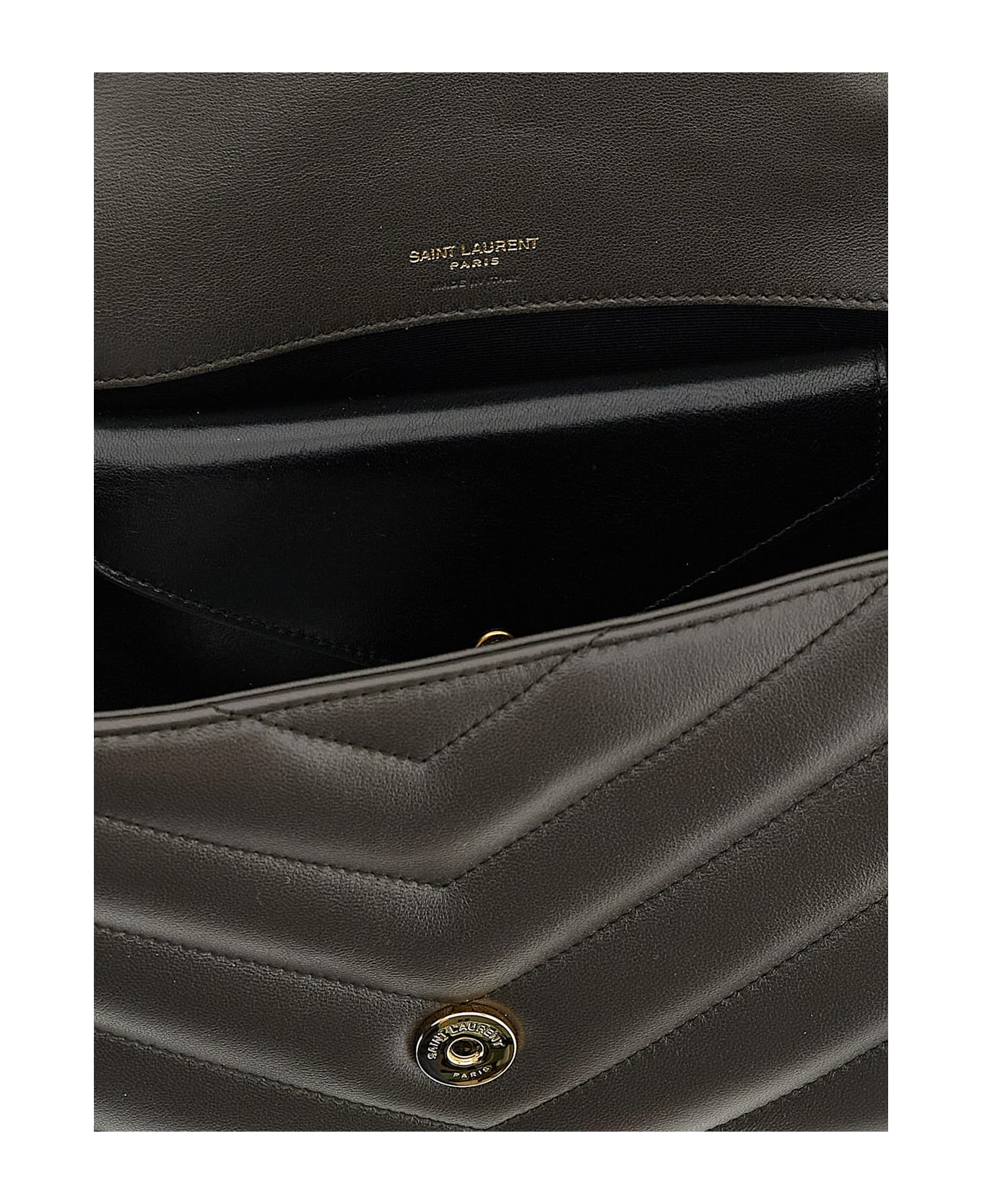 Saint Laurent 
loulou
 Medium Shoulder Bag - BROWN