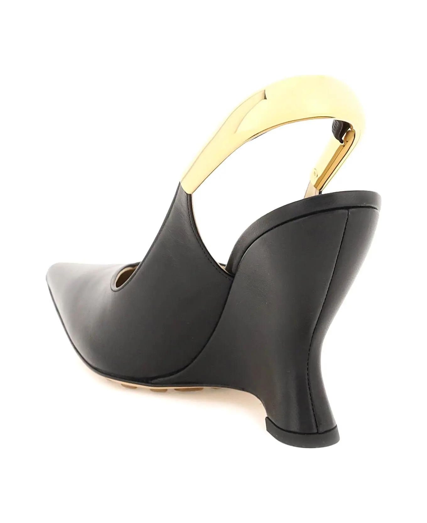 Bottega Veneta Nappa Punta Pumps - BLACK