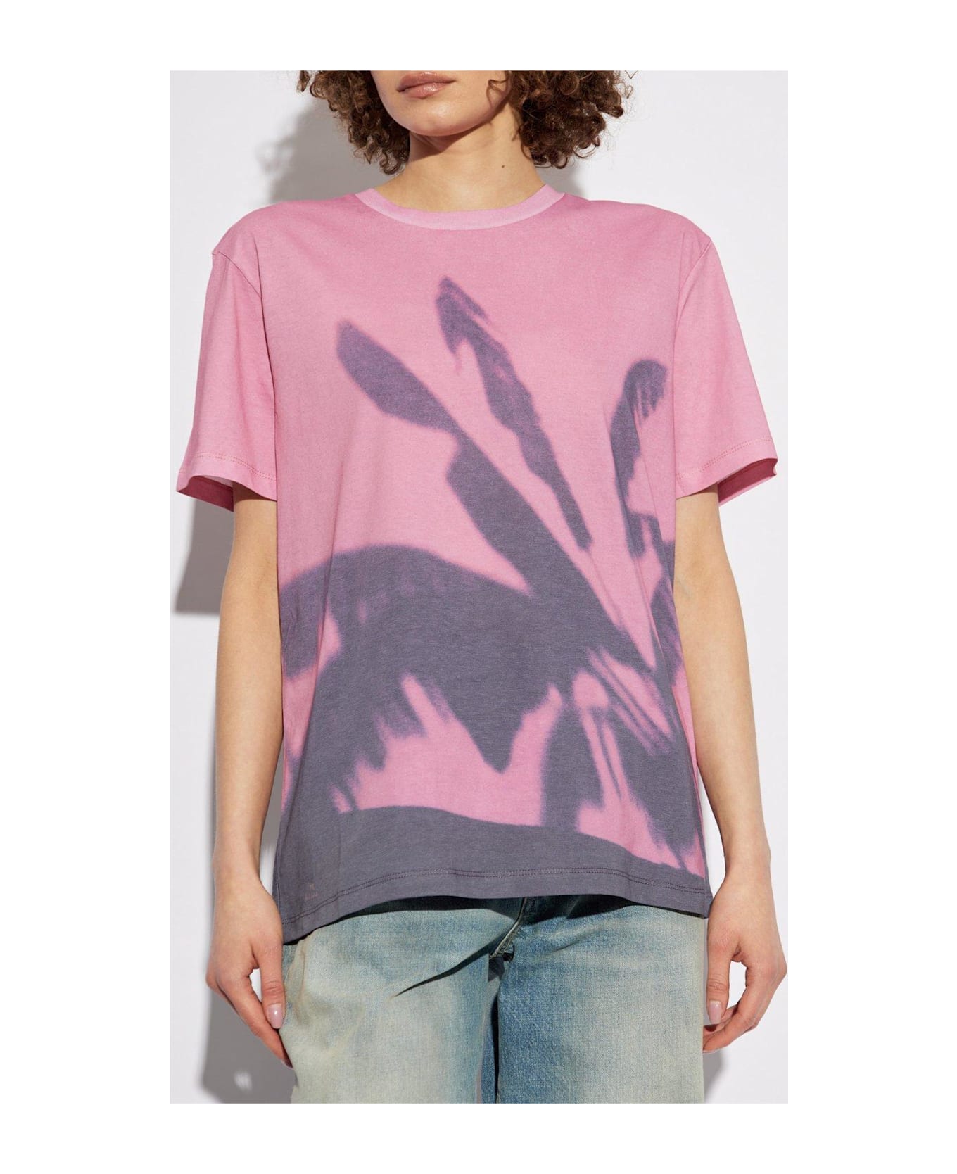 Paul Smith Graphic Printed Crewneck T-shirt - Pink