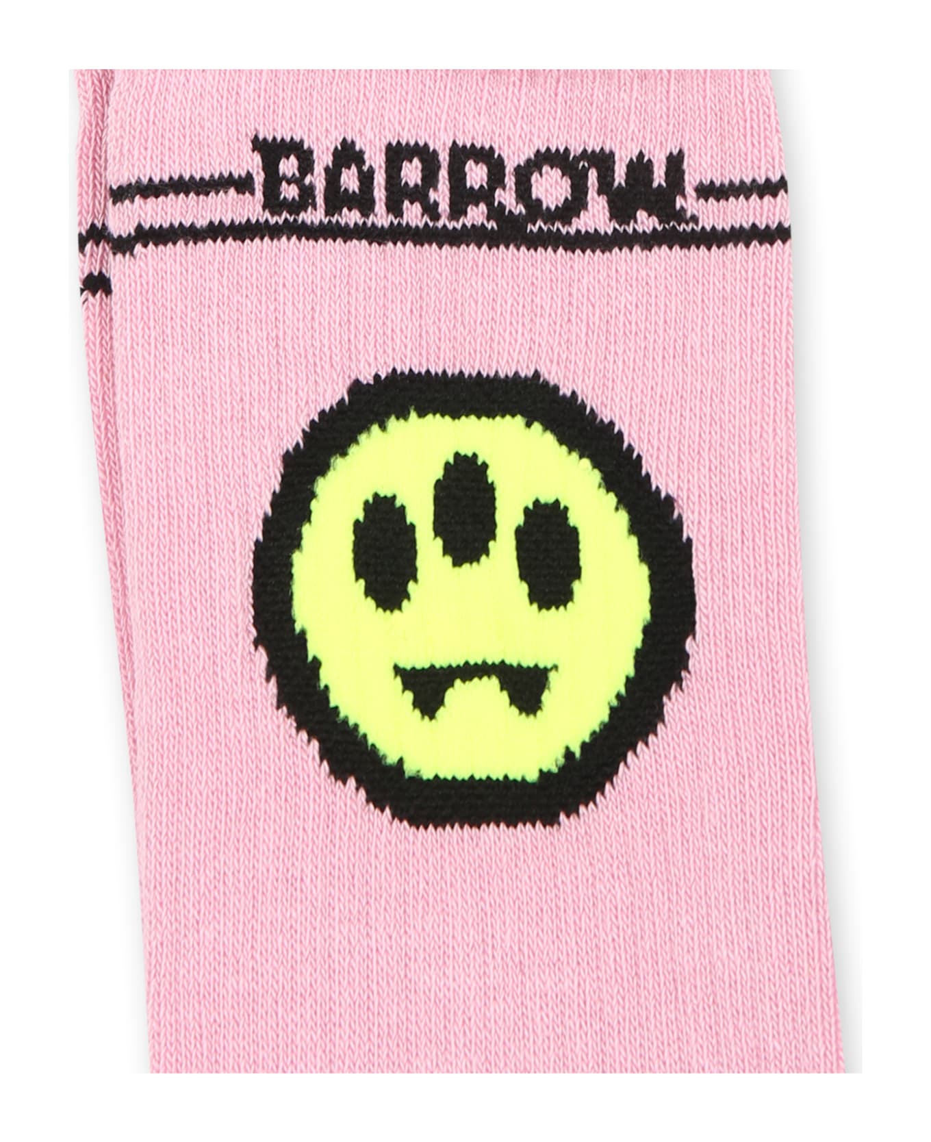 Barrow Pink Socks For Kids With Smiley - Pink Lavander