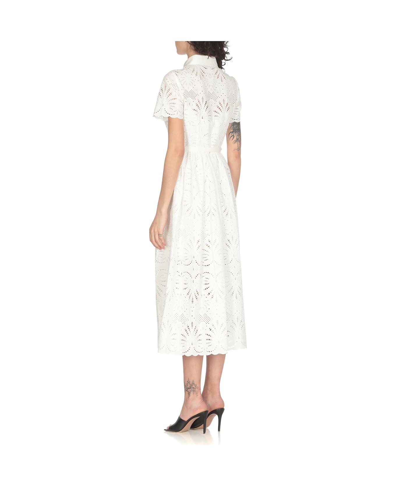 self-portrait Lace Dress - White ワンピース＆ドレス