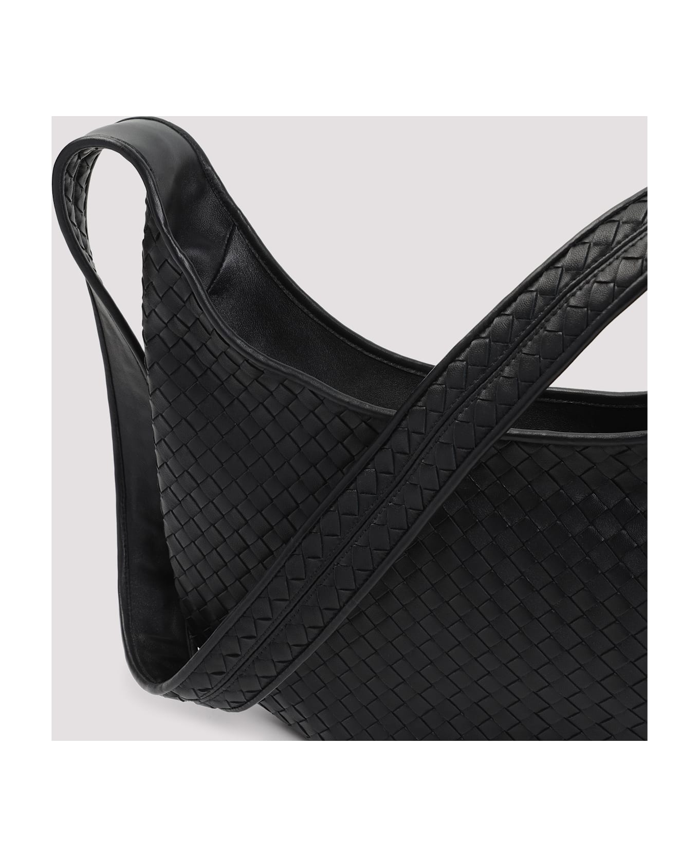 Bottega Veneta Archive Hobo Shoulder Bag - Black Silver