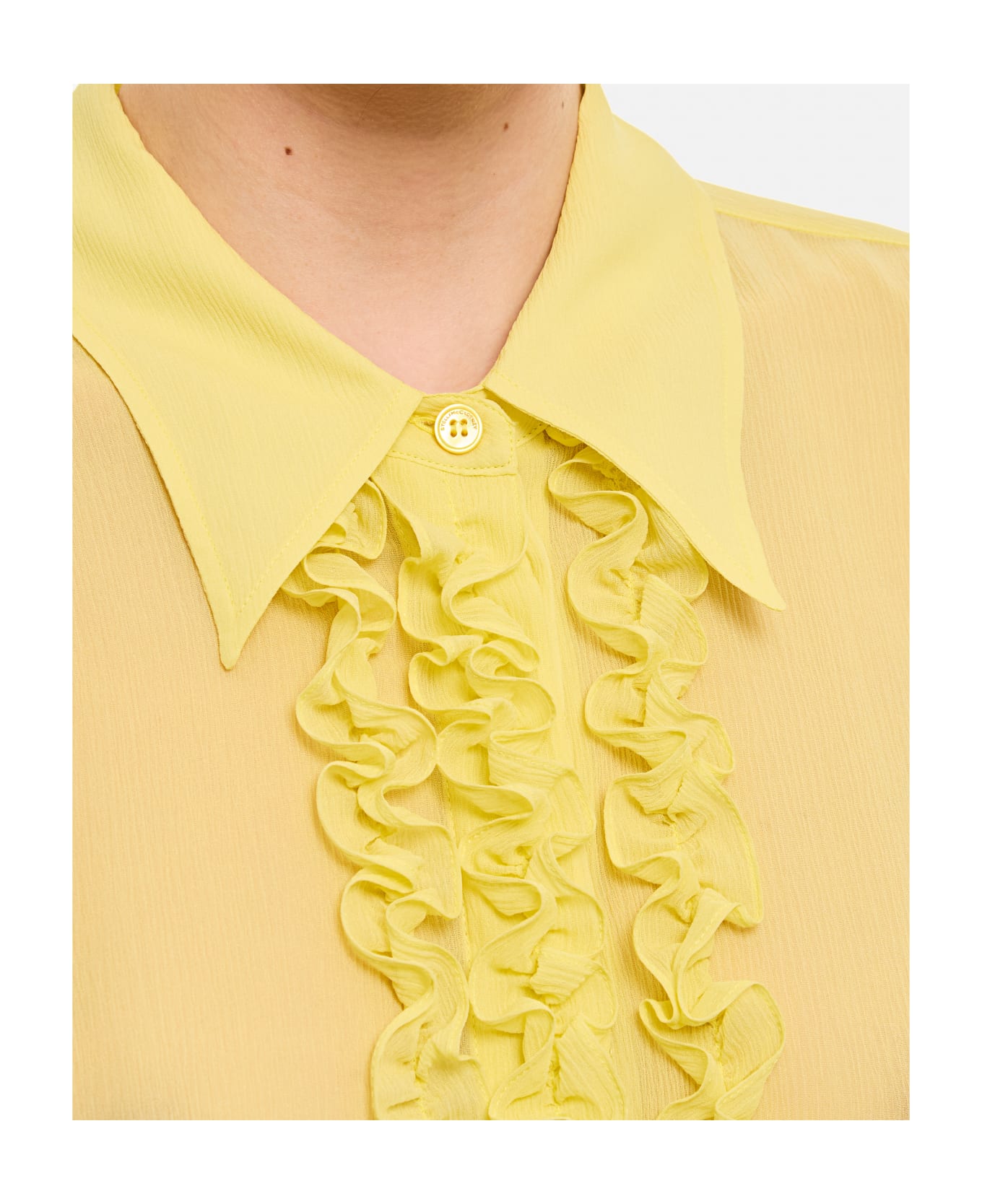 Stella McCartney Ruffled Slim Shirt - Yellow