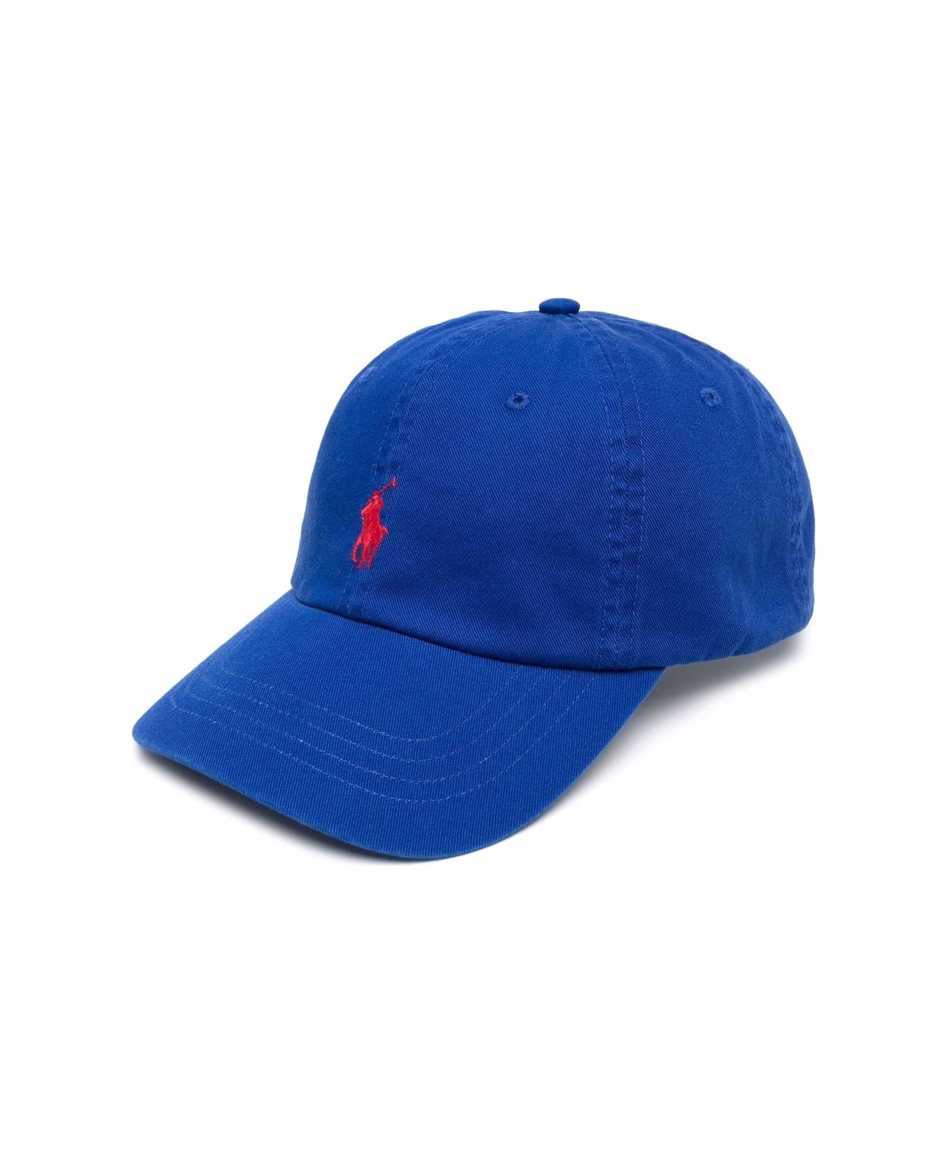 Polo Ralph Lauren Blue Baseball Cap With Contrasting Pony - Blu