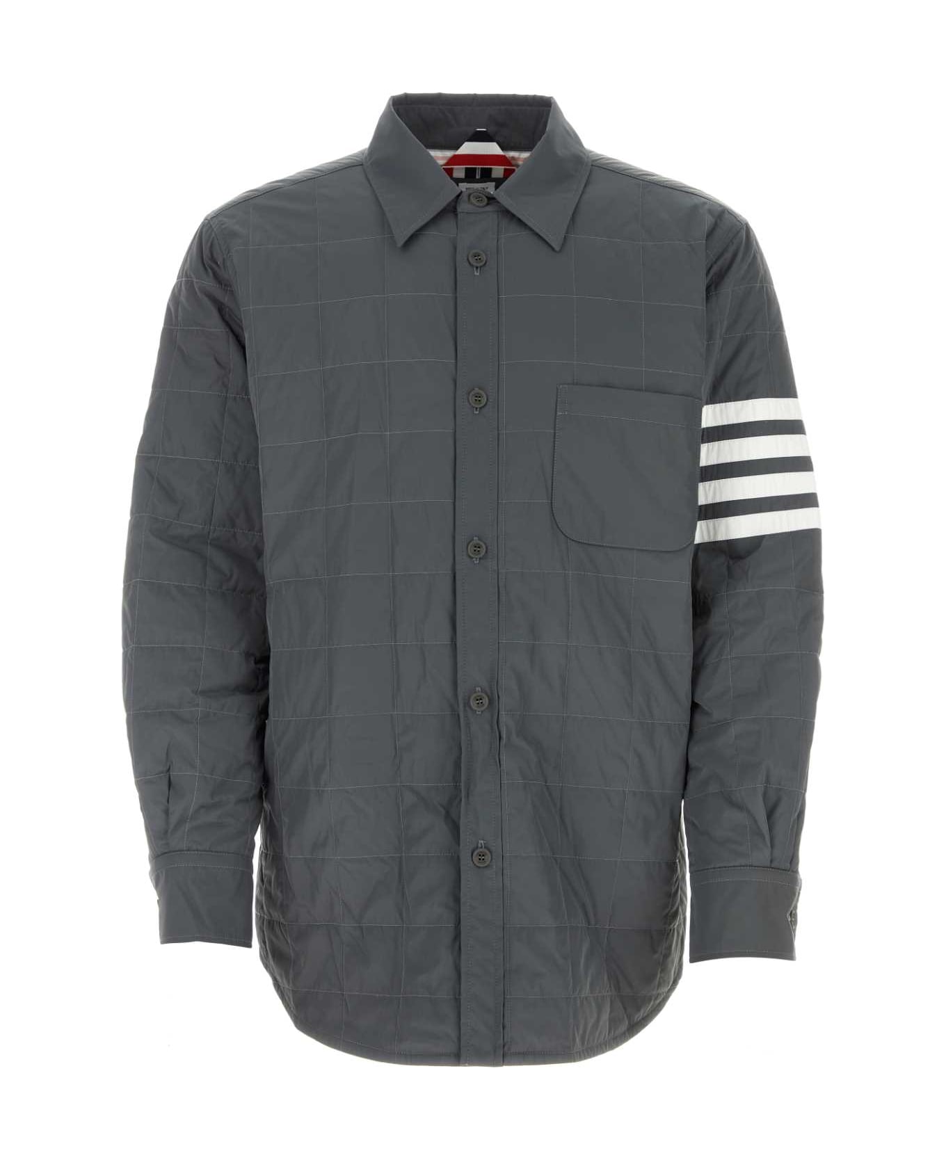 Thom Browne Dark Grey Polyester Down Jacket - 035