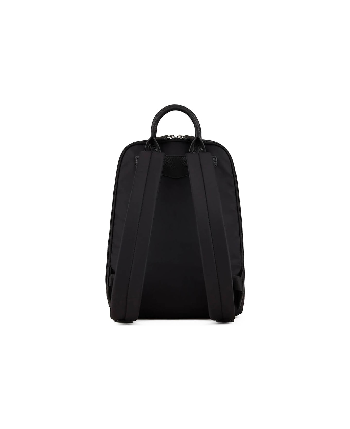 Emporio Armani Travel Essential Black Backpack - Nero