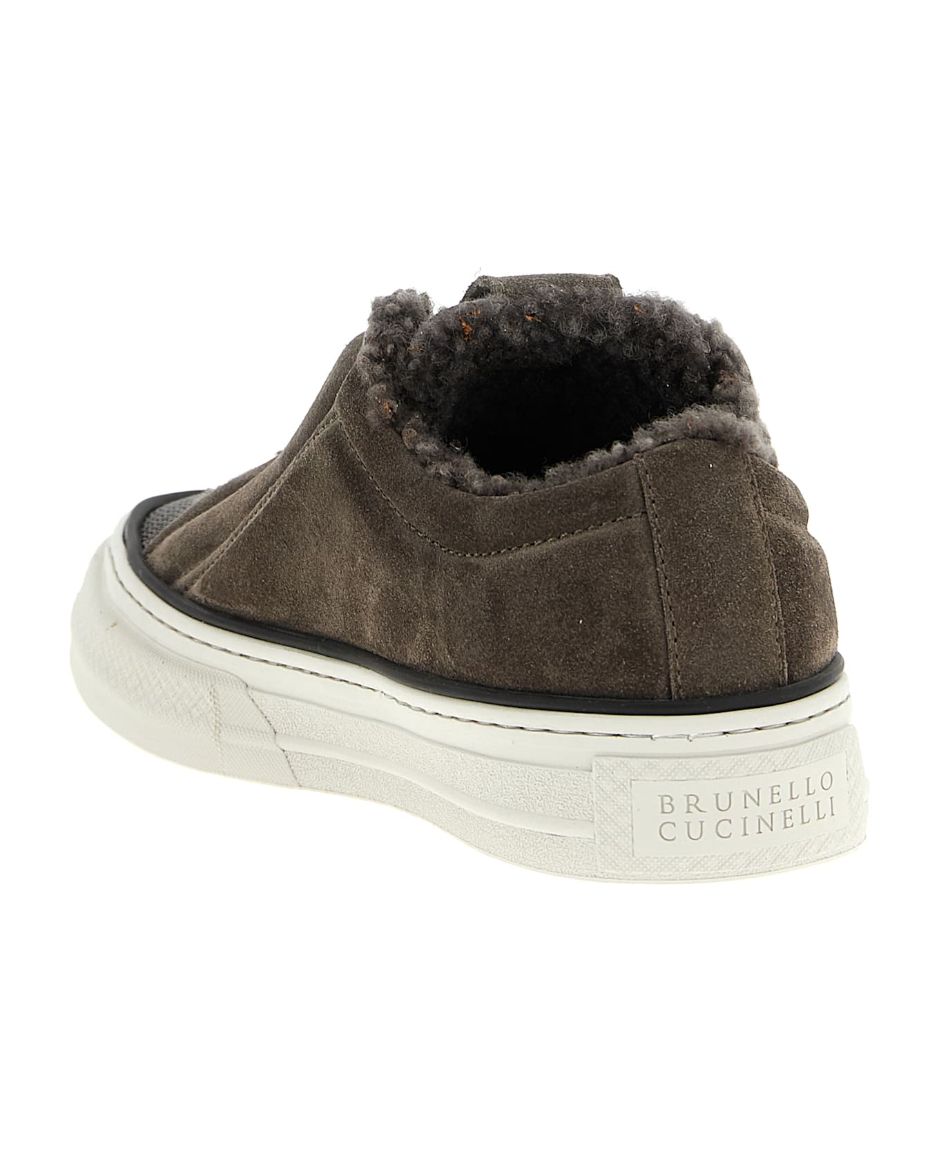 Brunello Cucinelli 
precious Toe
 Sneakers - Gray