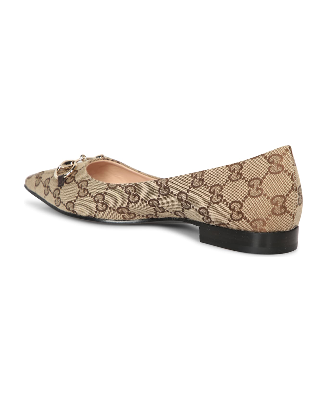 Gucci Werin Gg Supreme Beige Ballerinas - Beige