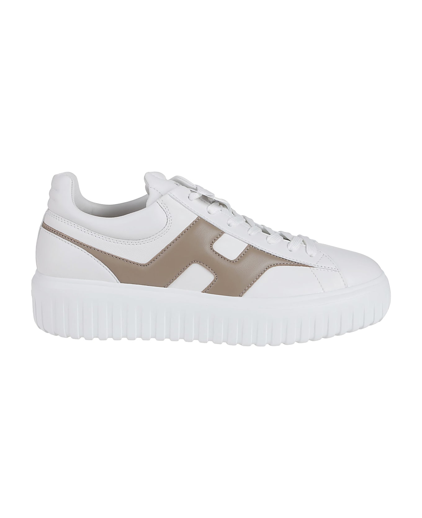 Hogan H-stripes Sneakers - Gk Bianco/cobblstone
