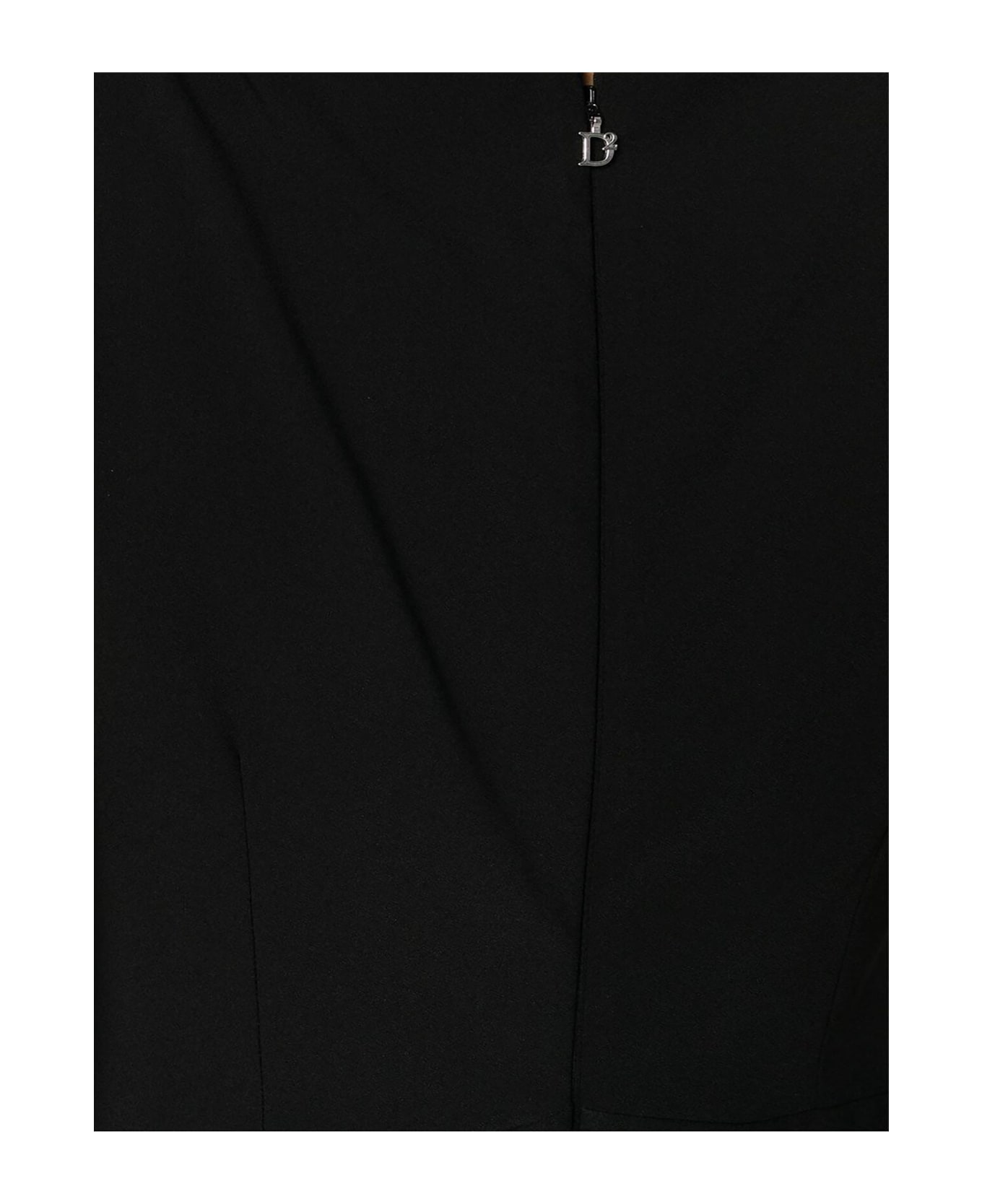 Dsquared2 Sleeveless Crepe Dress - Black ワンピース＆ドレス