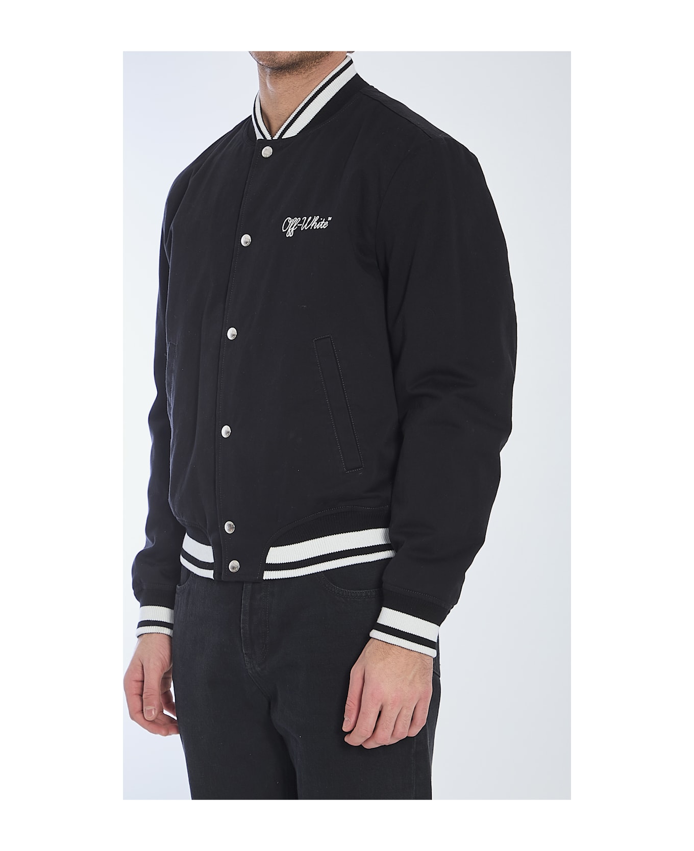 Off-White Varsity Souvenir Jacket - Black/white