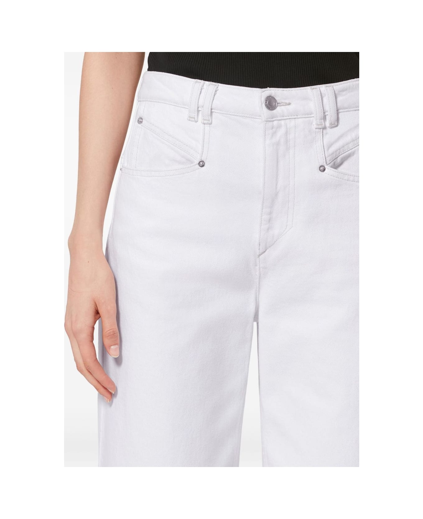 Isabel Marant Lemony Denim Jeans - White
