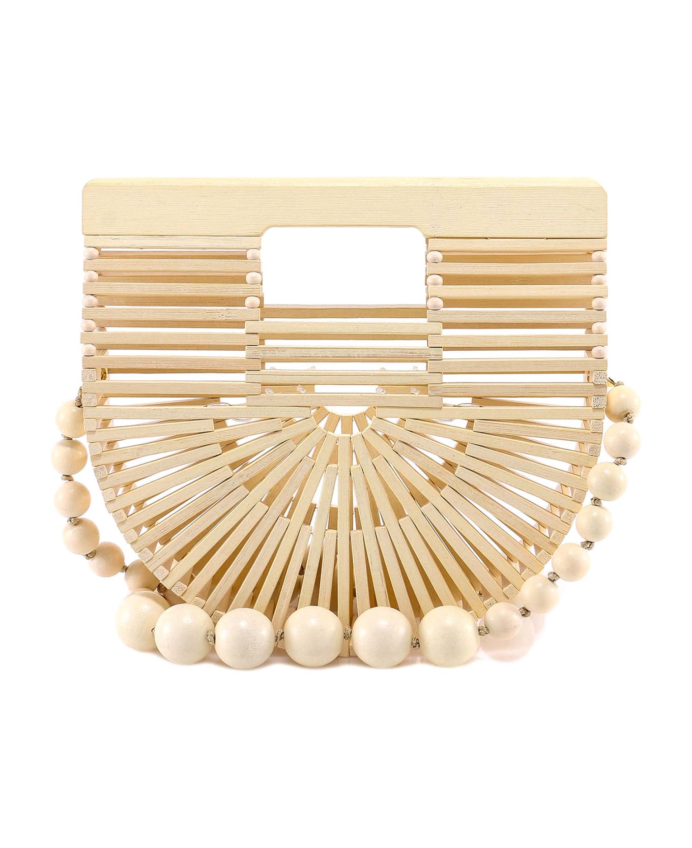 Cult Gaia Gaias Ark Micro Crossbody Shoulder Bag - Beige