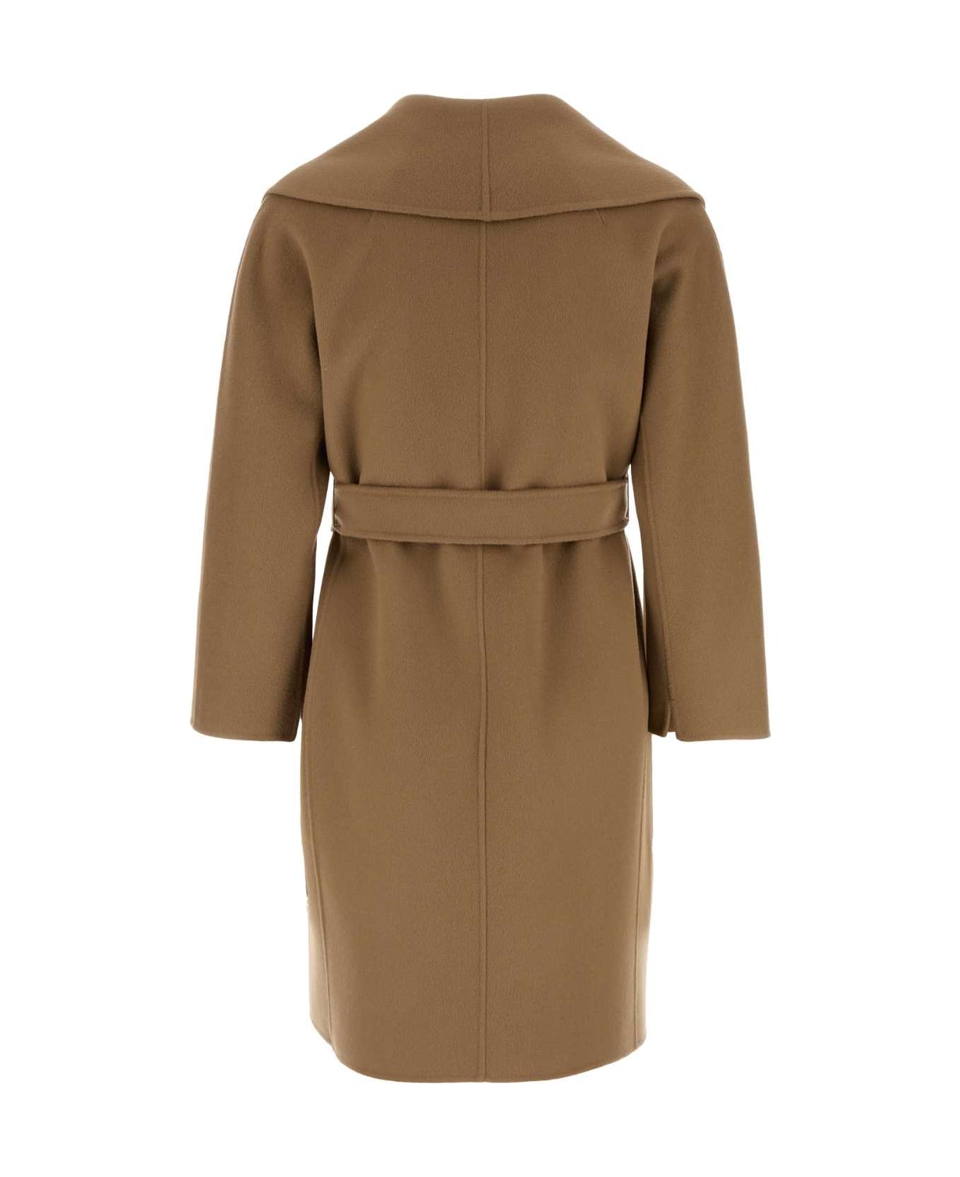 
S Max Mara Biscuit Wool Messi Coat - CAMMELLO