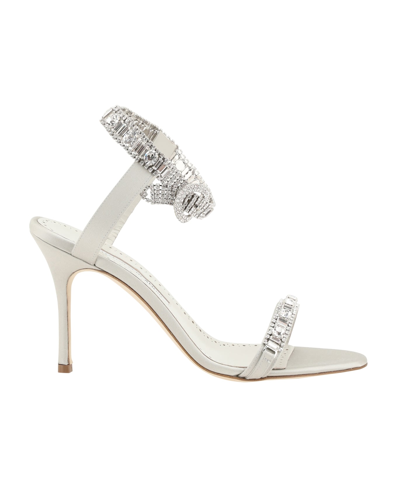 Manolo Blahnik Asasan Satin Sandals