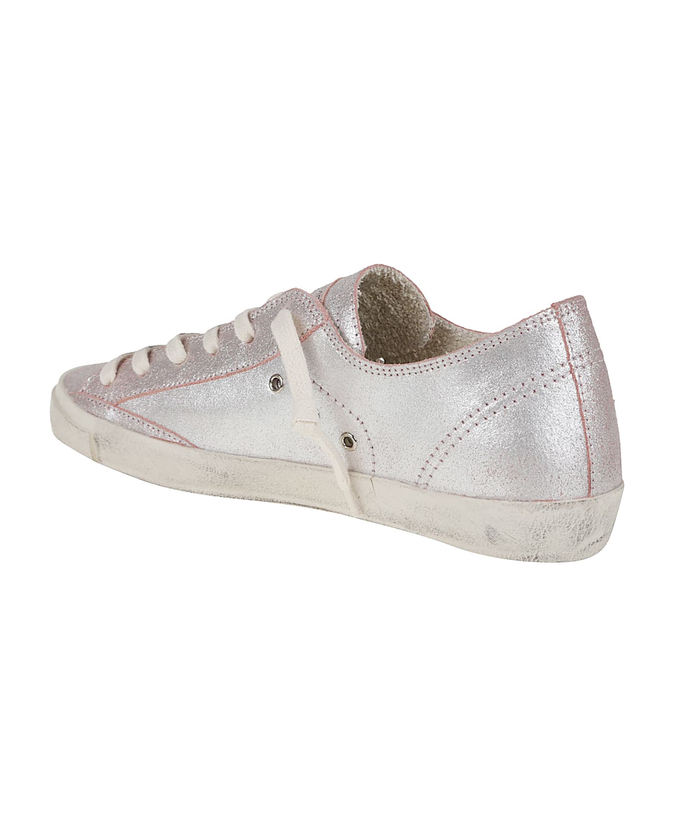 Philippe Model Prsx Low Woman - Legere Metal Argent Rose