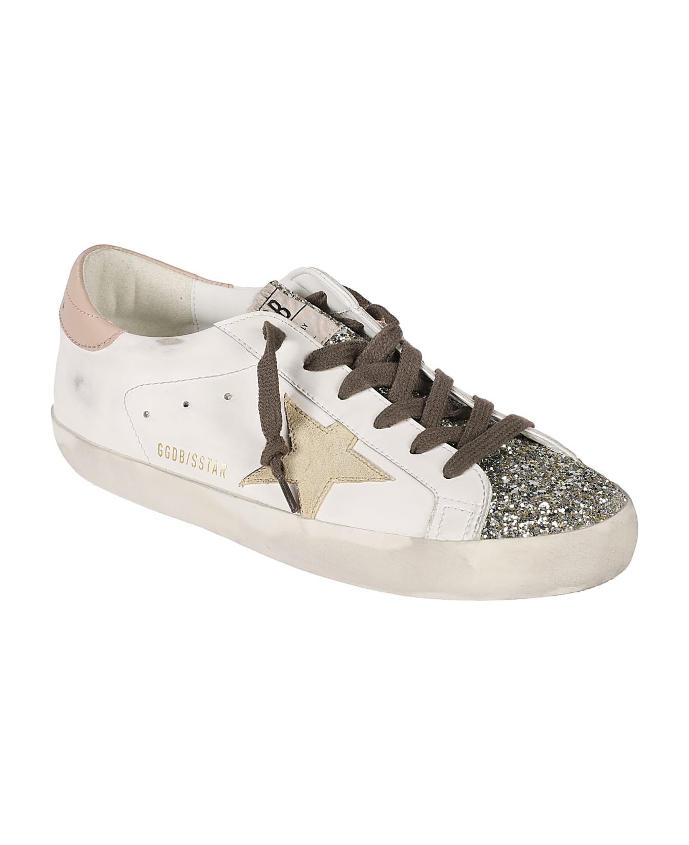 Golden Goose Super-star Classic Sneakers - White/Platinum/Yellow