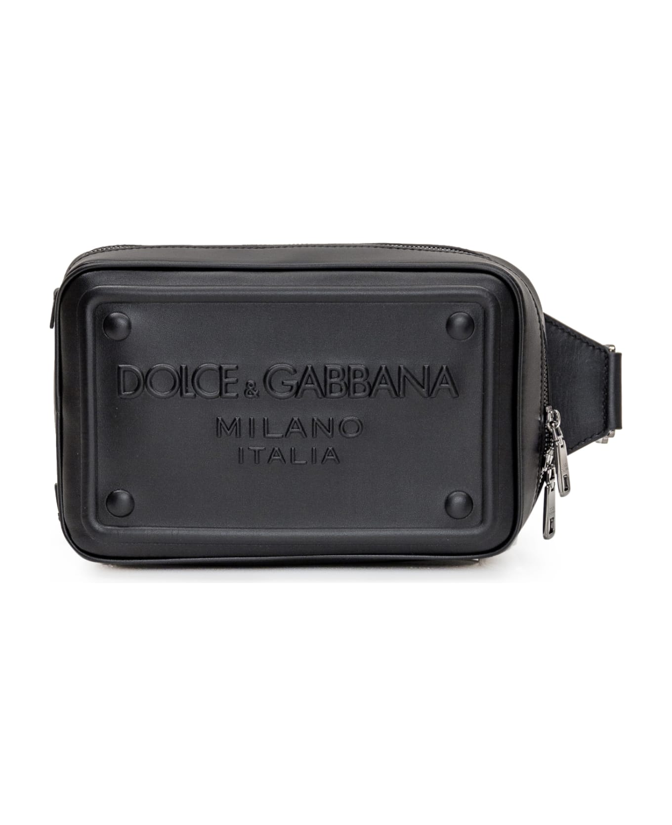 Dolce & Gabbana Pouch With Logo - black