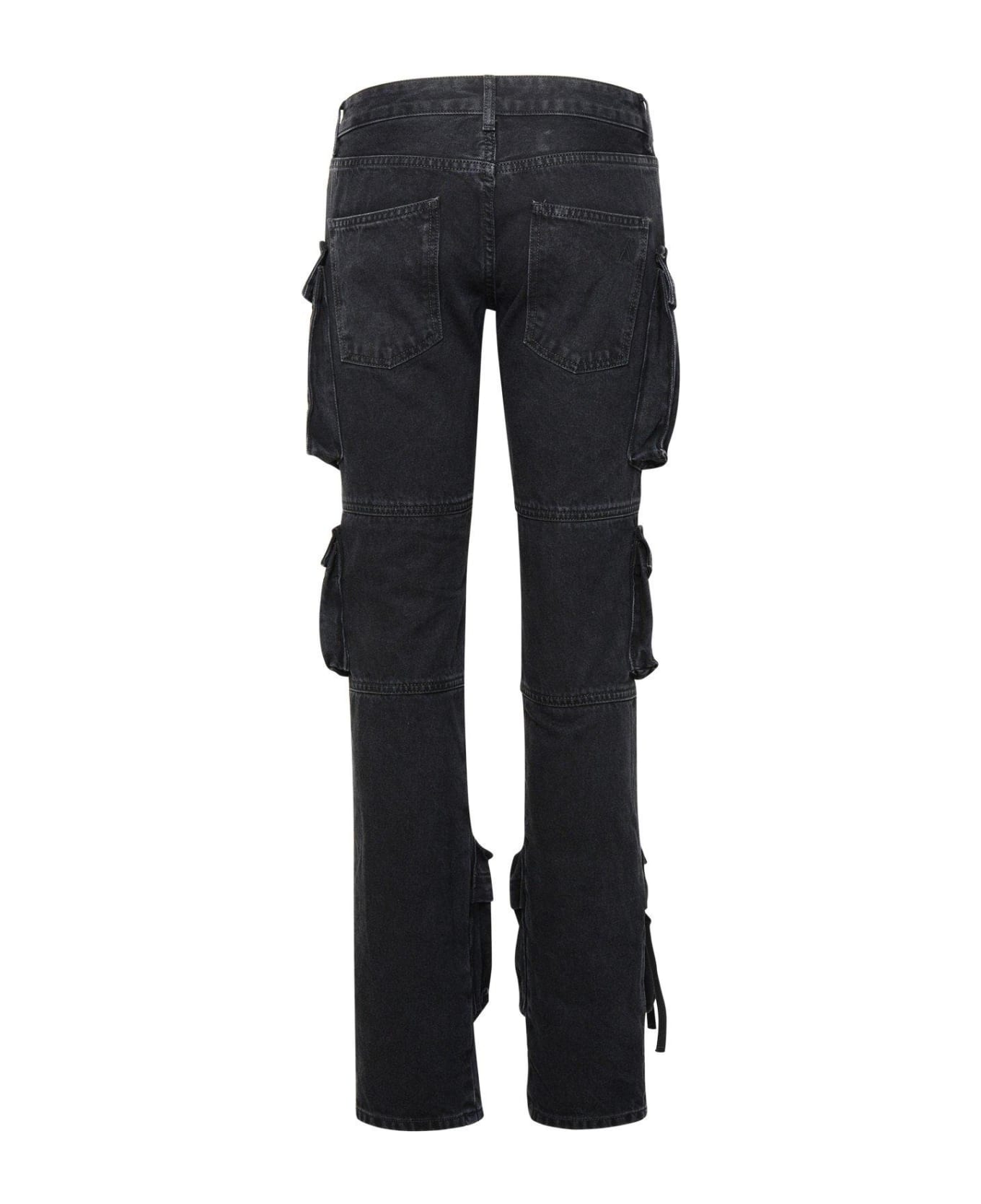 The Attico Essie Straight-leg Cargo Jeans - Black