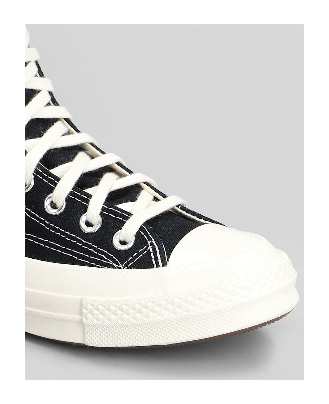 Comme des Garçons Play Chuck 70 Cdg High Sneakers In Black Cotton - black