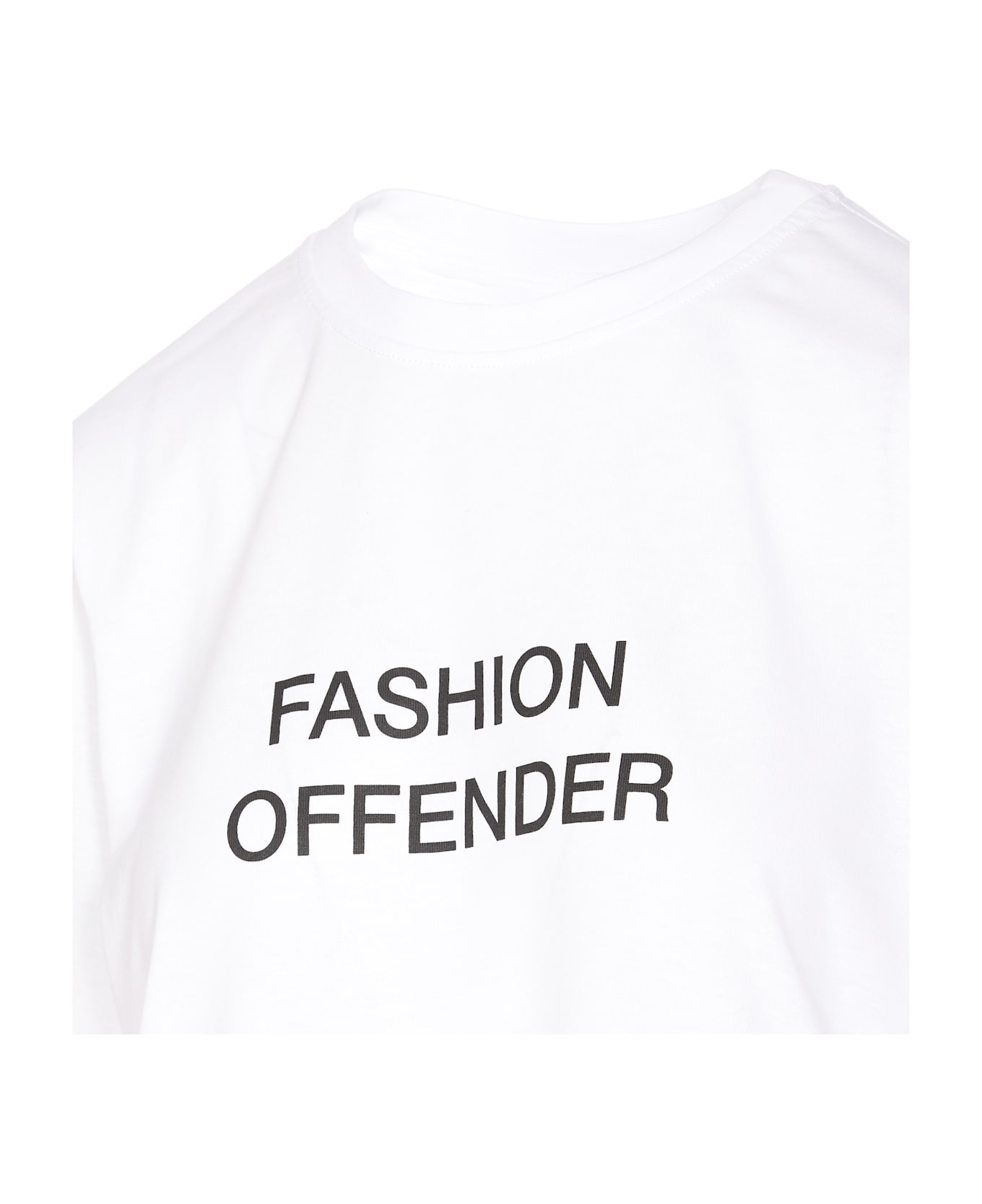 Victoria Beckham Fashion Offender Slogan T-shirt - White