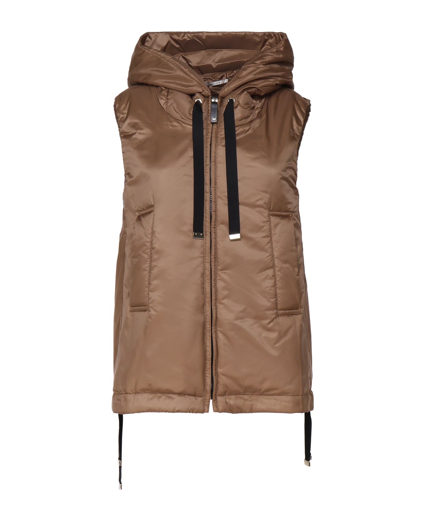 Max Mara The Cube Greengo Vest In Polyester - Beige