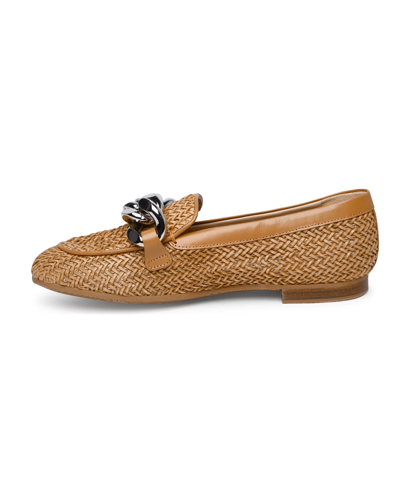 Casadei 'hanoi' Natural Vegan Leather Loafers - Brown