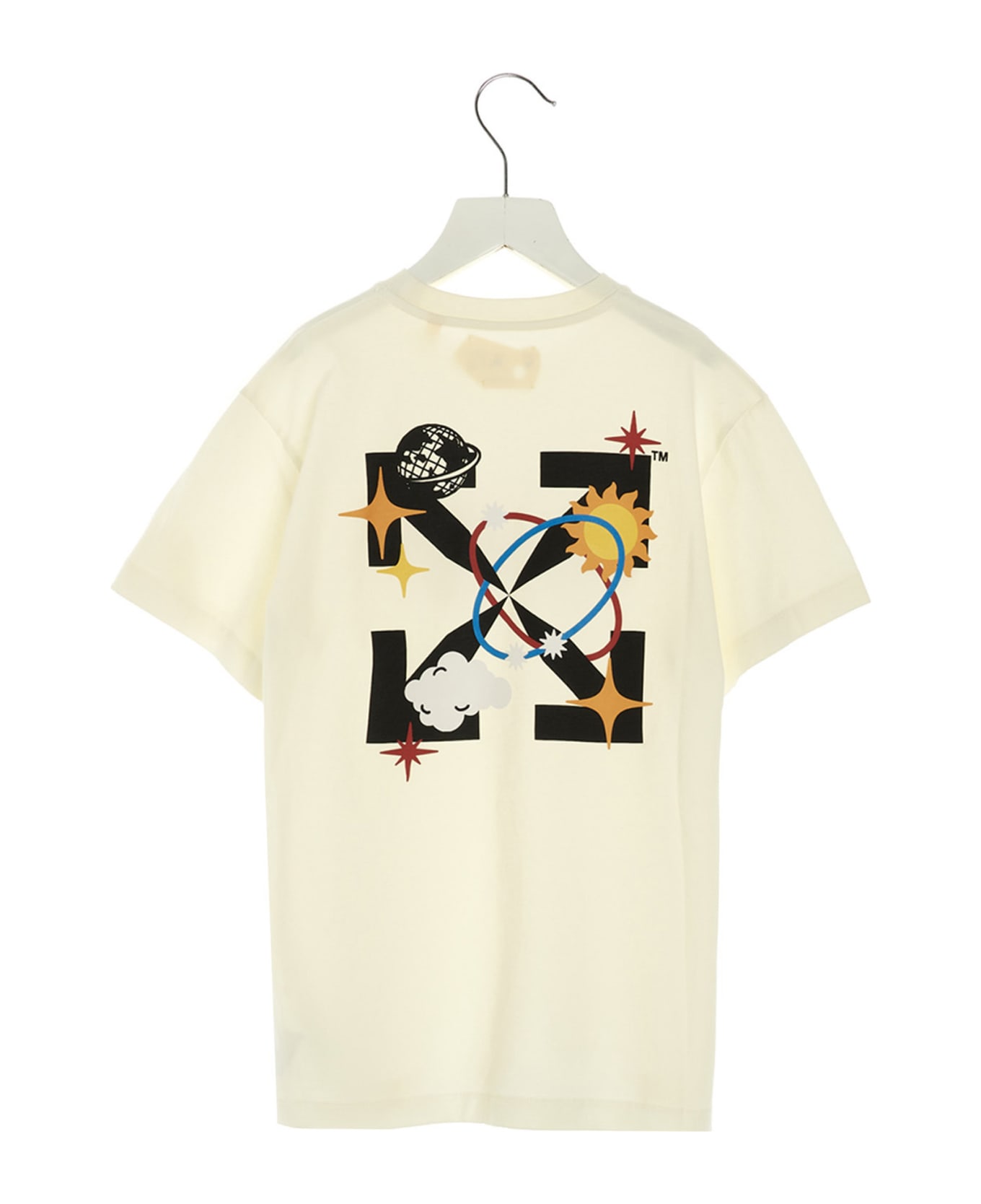 Off-White T-shirt 'off Planets' - White