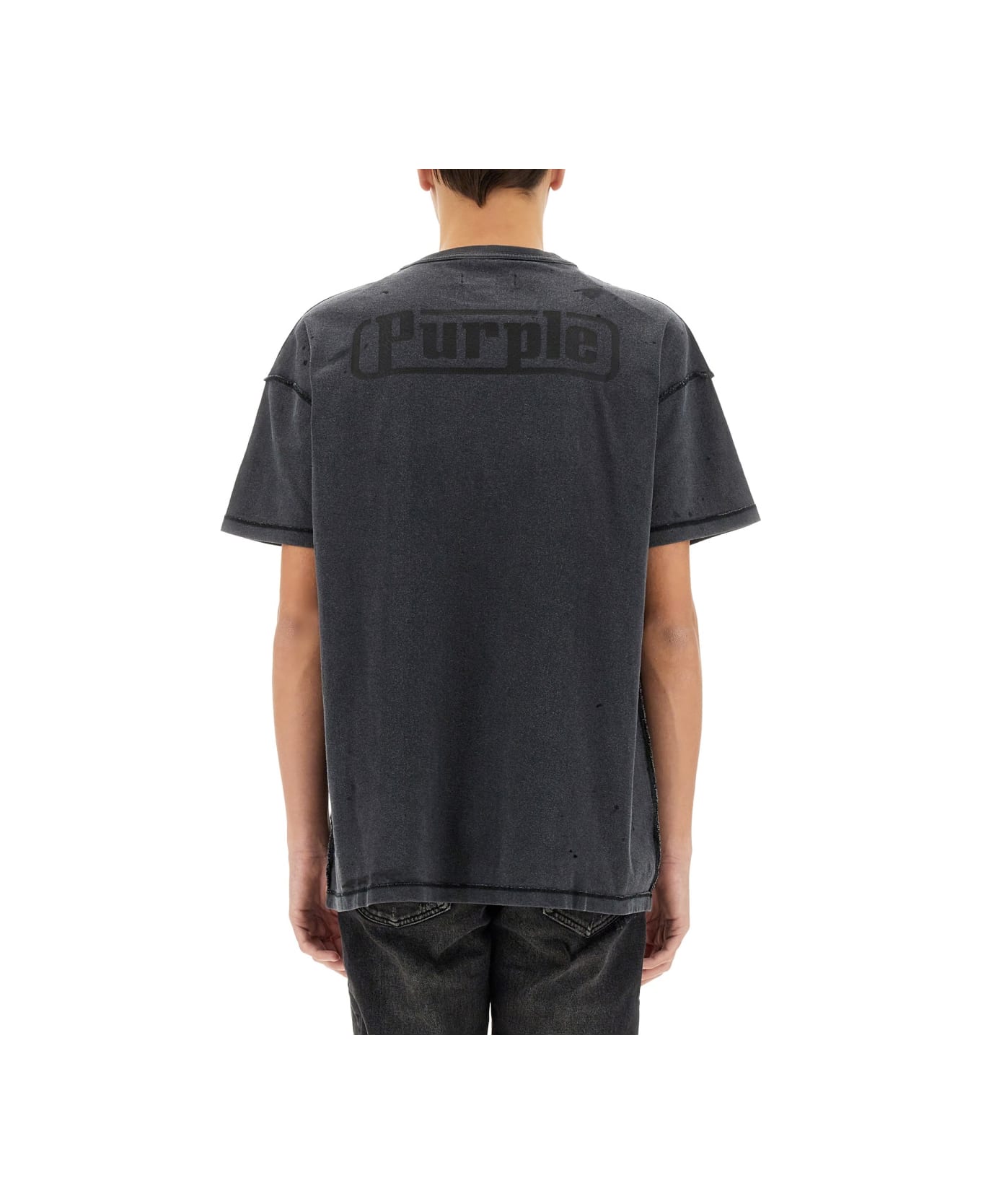 Purple Brand "inside Out" T-shirt - BLACK