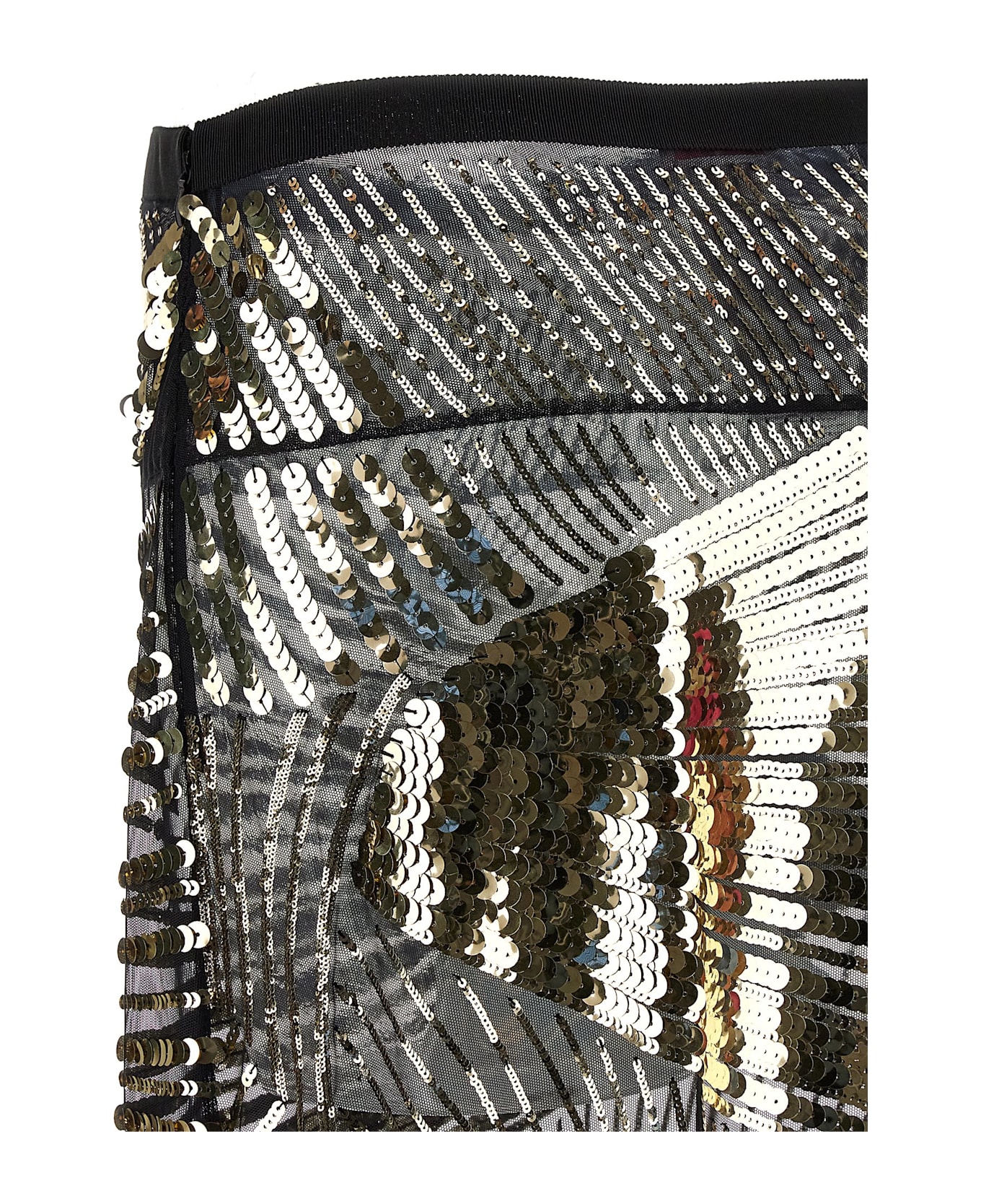 Pucci Semi-transparent Maxi Skirt - NERO