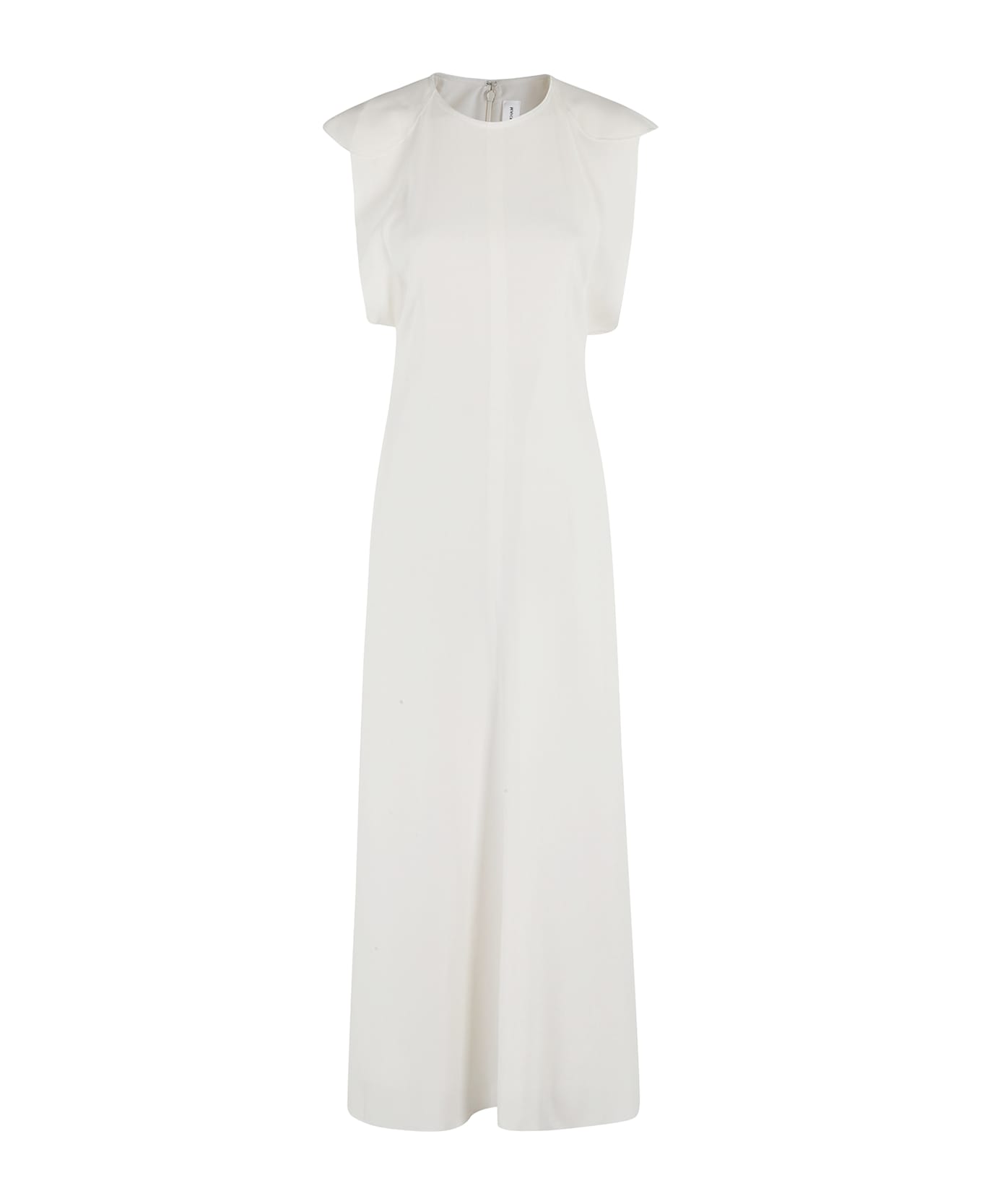 Victoria Beckham Folded Cap Sleeve Midi Dress