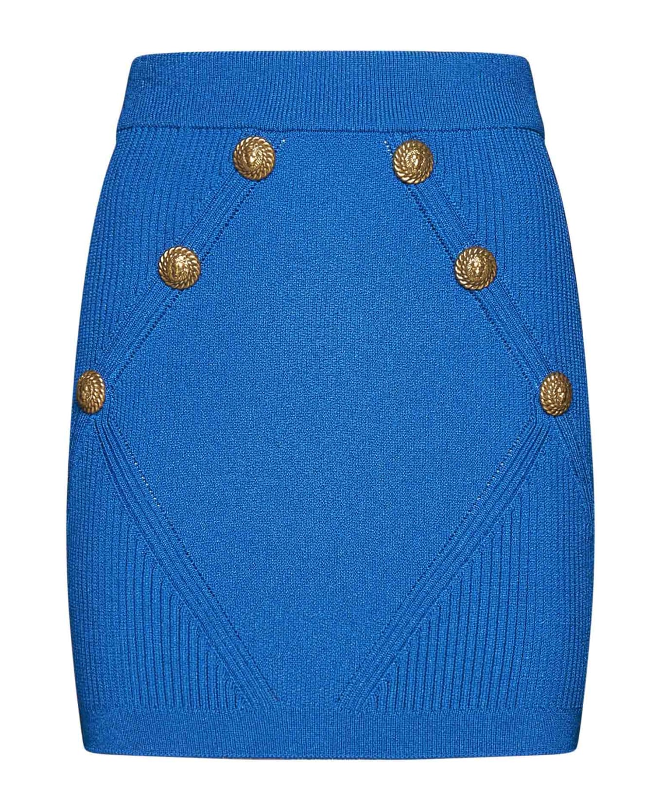 Balmain Skirt - Cobalt