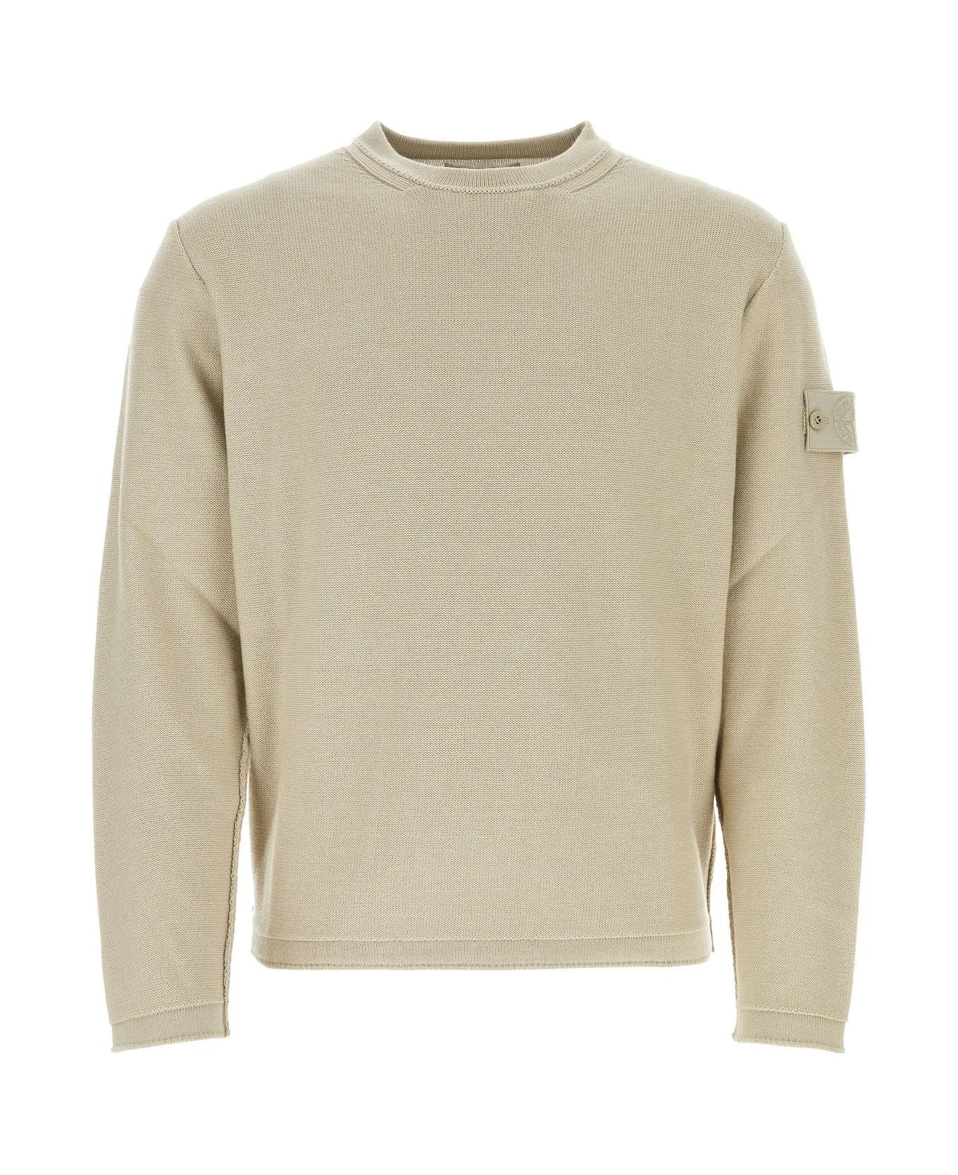 Stone Island Cotton Blend Sweater - NEUTRALS