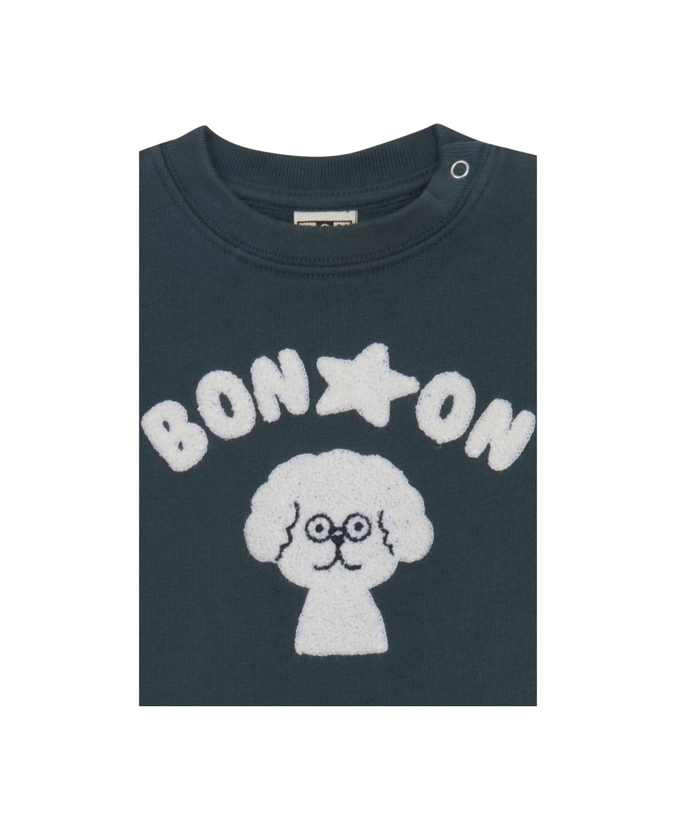 Bonton "ensmily Poodle" Pants And Shirt Set - GREY
