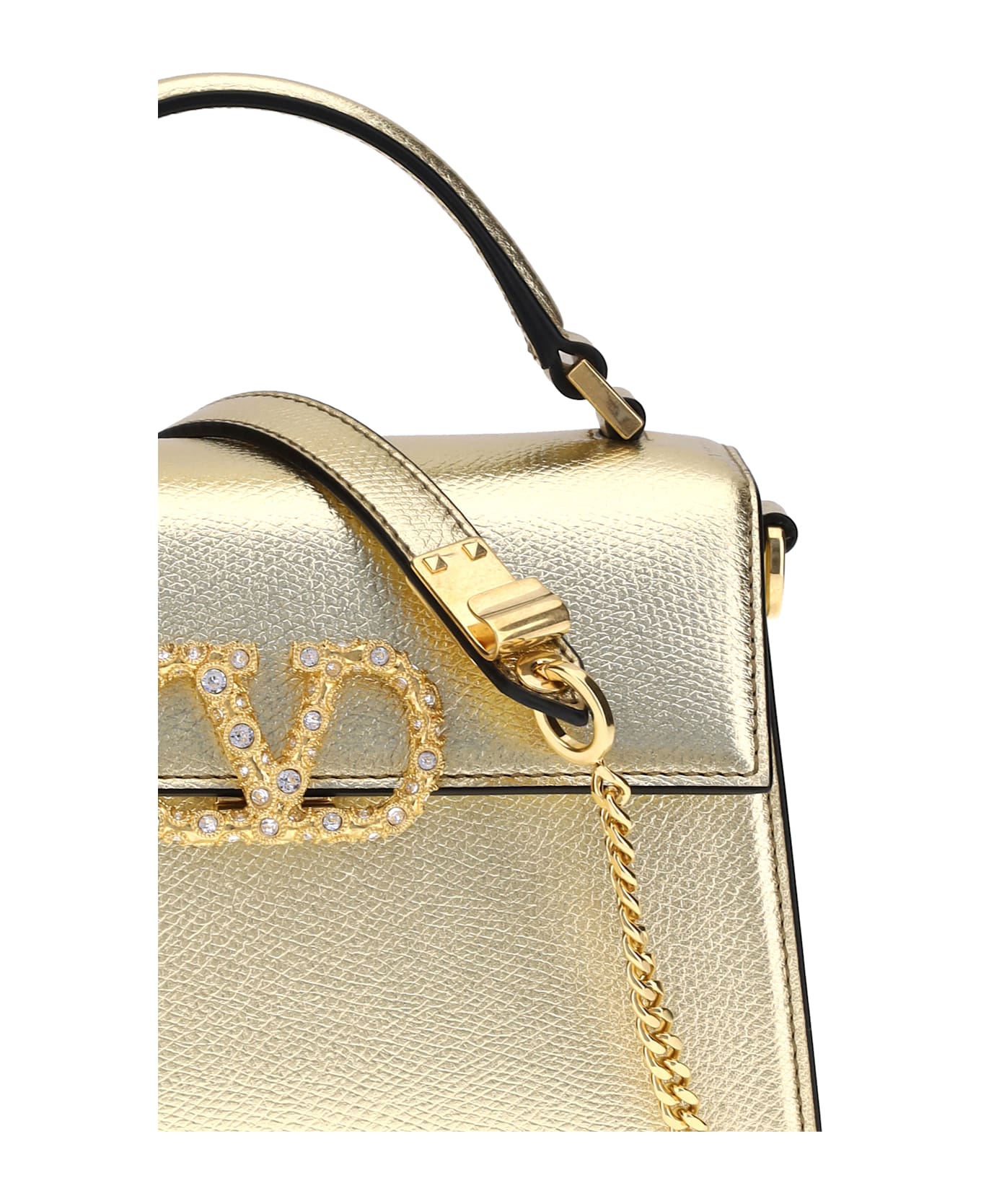 Metallic Garnet Mini Handbag