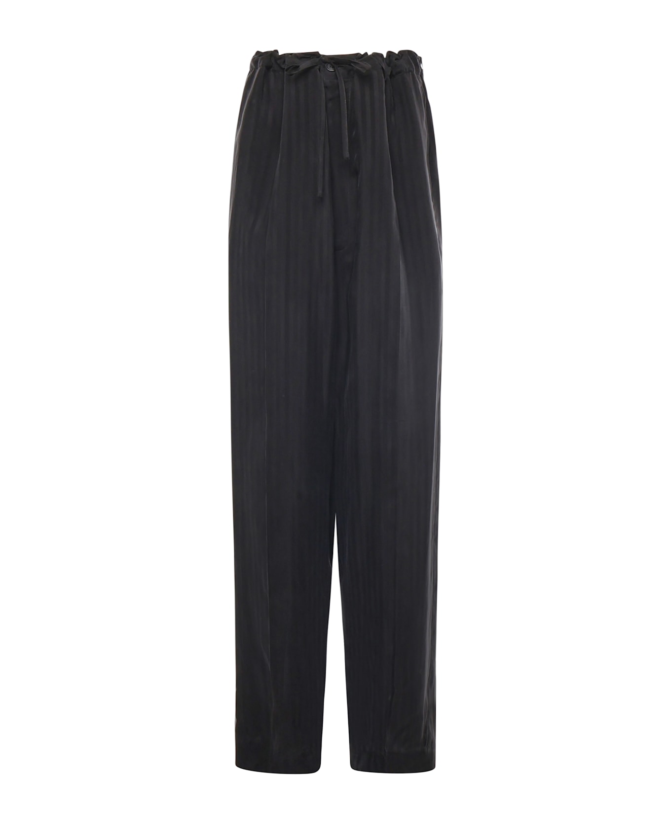 Balenciaga Drawstring Trousers - Black
